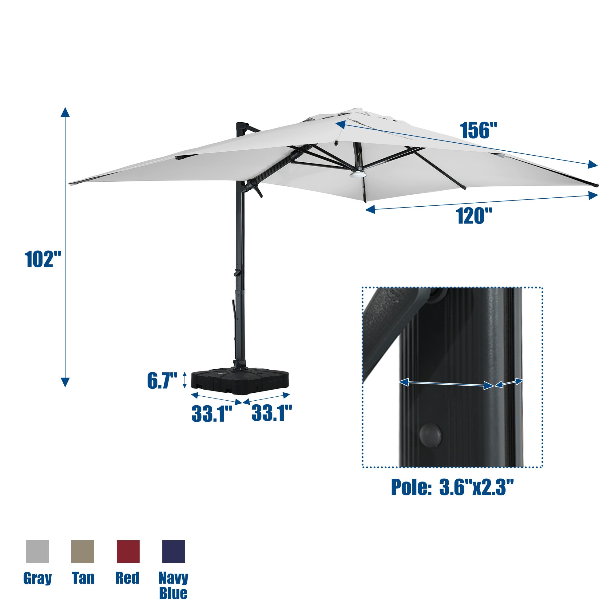 CASAINC WF-HW66867BN+ Umbrellas-2 - View #4