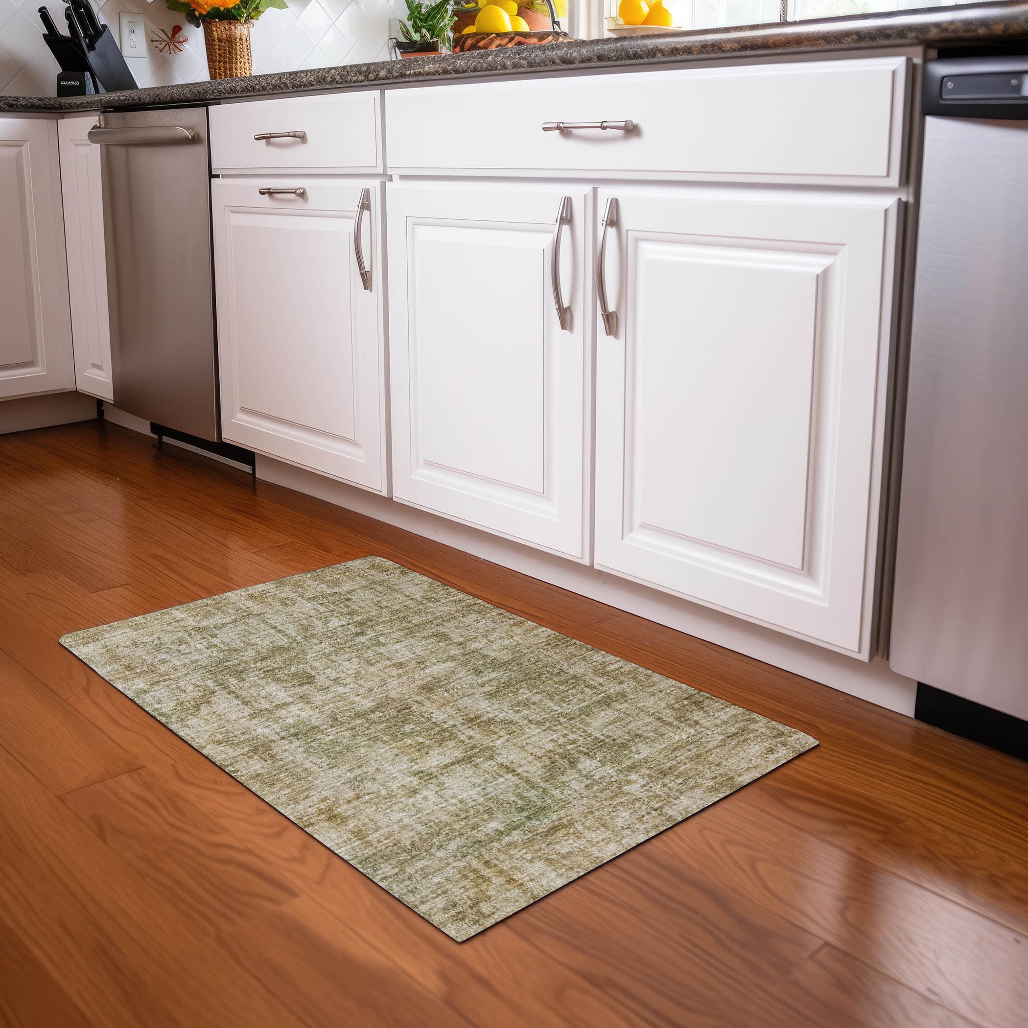 Addison Rugs ACN1627TP20X30 Chantille ACN1627TP 1 x 2 (ft) Loomed Polyester Taupe Rectangular Indoor/Outdoor Machine washable Area rug