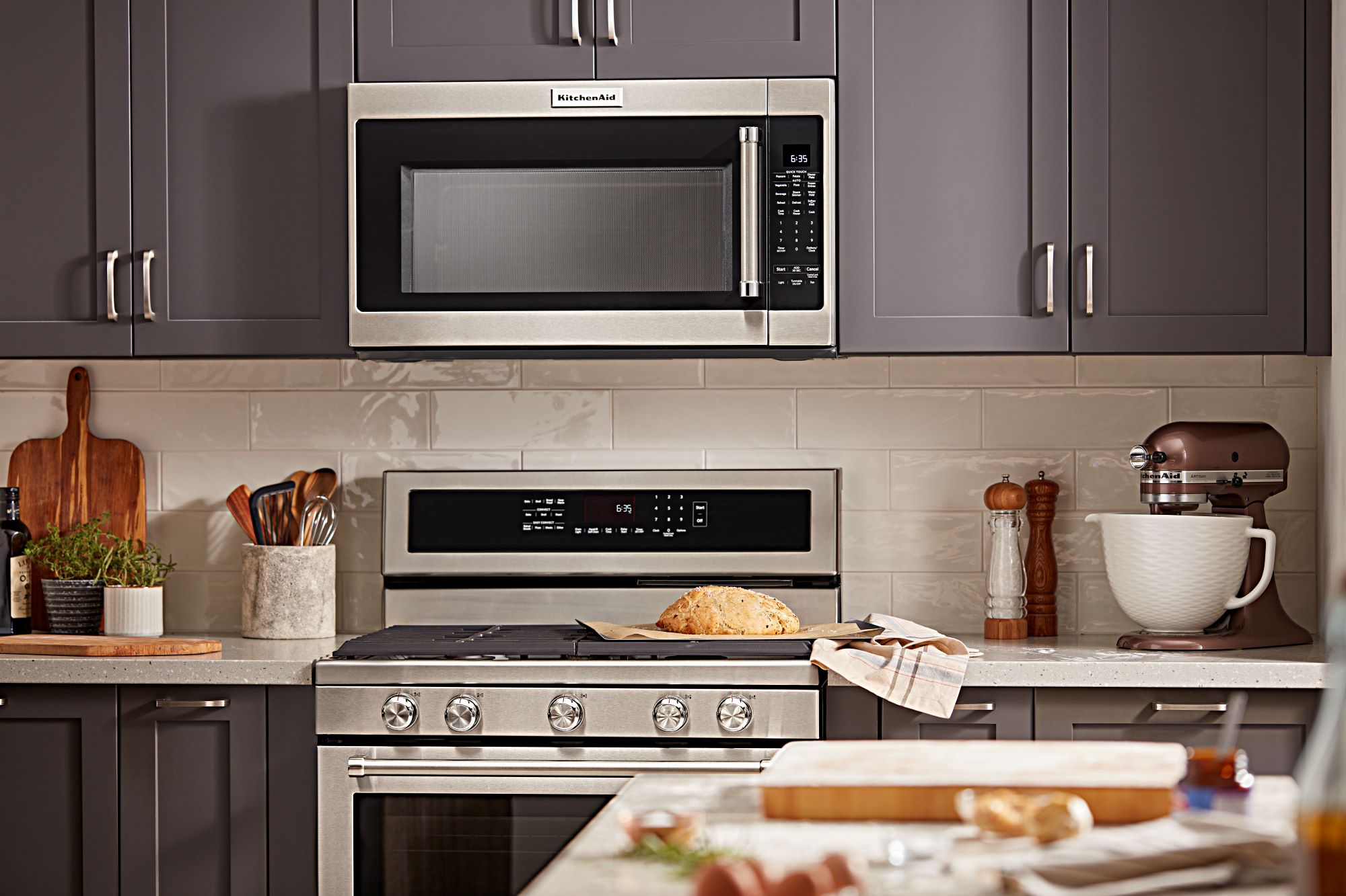 KitchenAid 1000-Watt Low Profile Microwave Hood Combination (Stainless Steel)