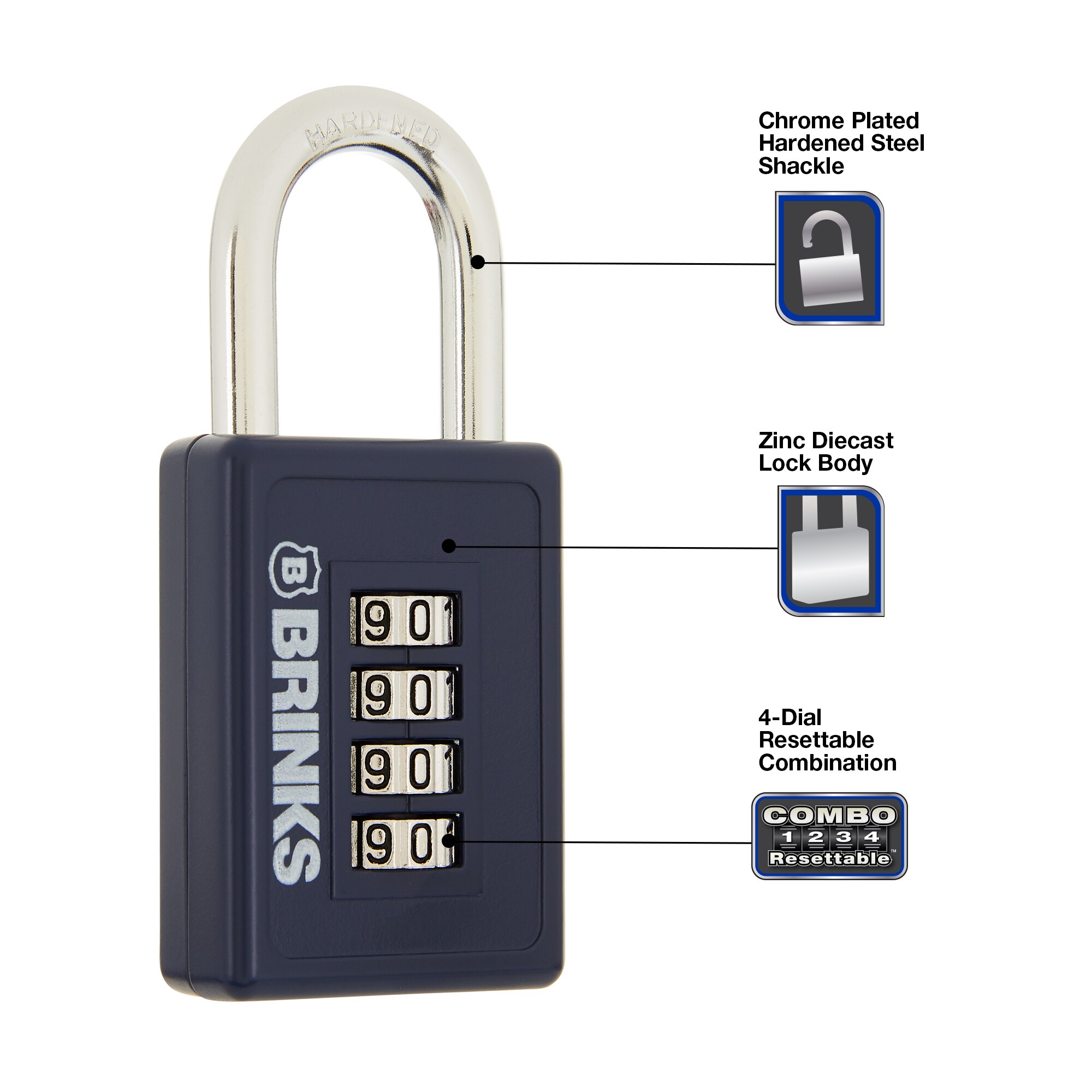 Brinks 175-50054 Padlocks-Locks-Cables - View #2