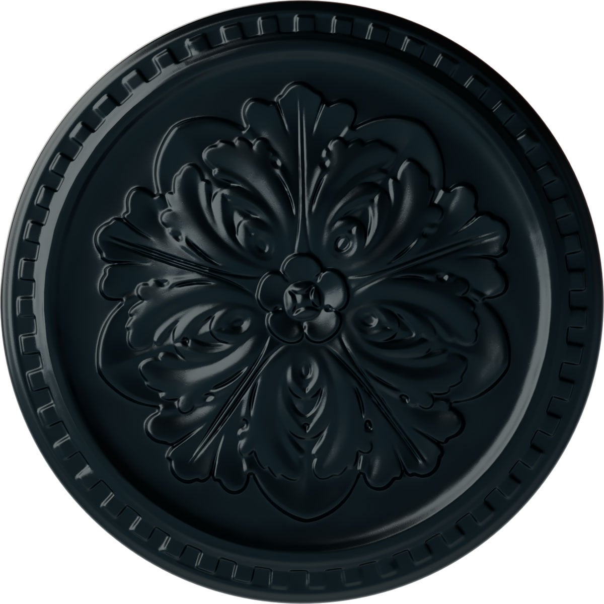 Ekena Millwork CM16ERNSF Emeryville 16.875-in W x 16.875-in L Painted Night Shade Polyurethane Whole Ceiling Medallion