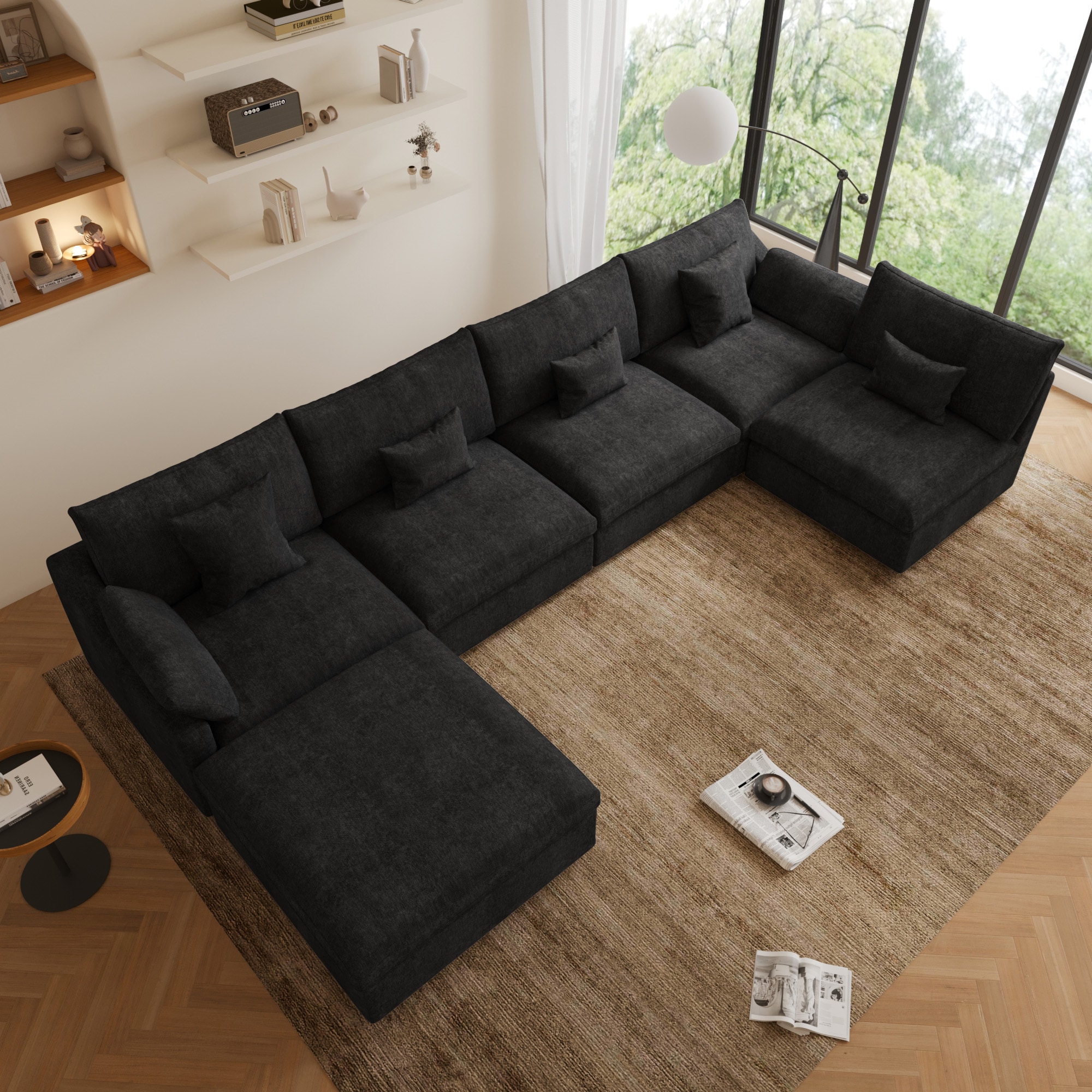 BuotiqHom DH-S5+1-140BK Sofas-Loveseats - View #8