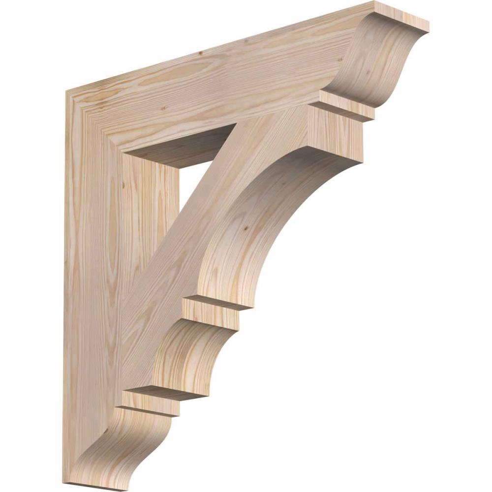 Ekena Millwork BKT06X28X28BOA01SDF Balboa traditional smooth 5-1/2-in x 28-in x 28-in Douglas fir Brown Wood Standard bracket