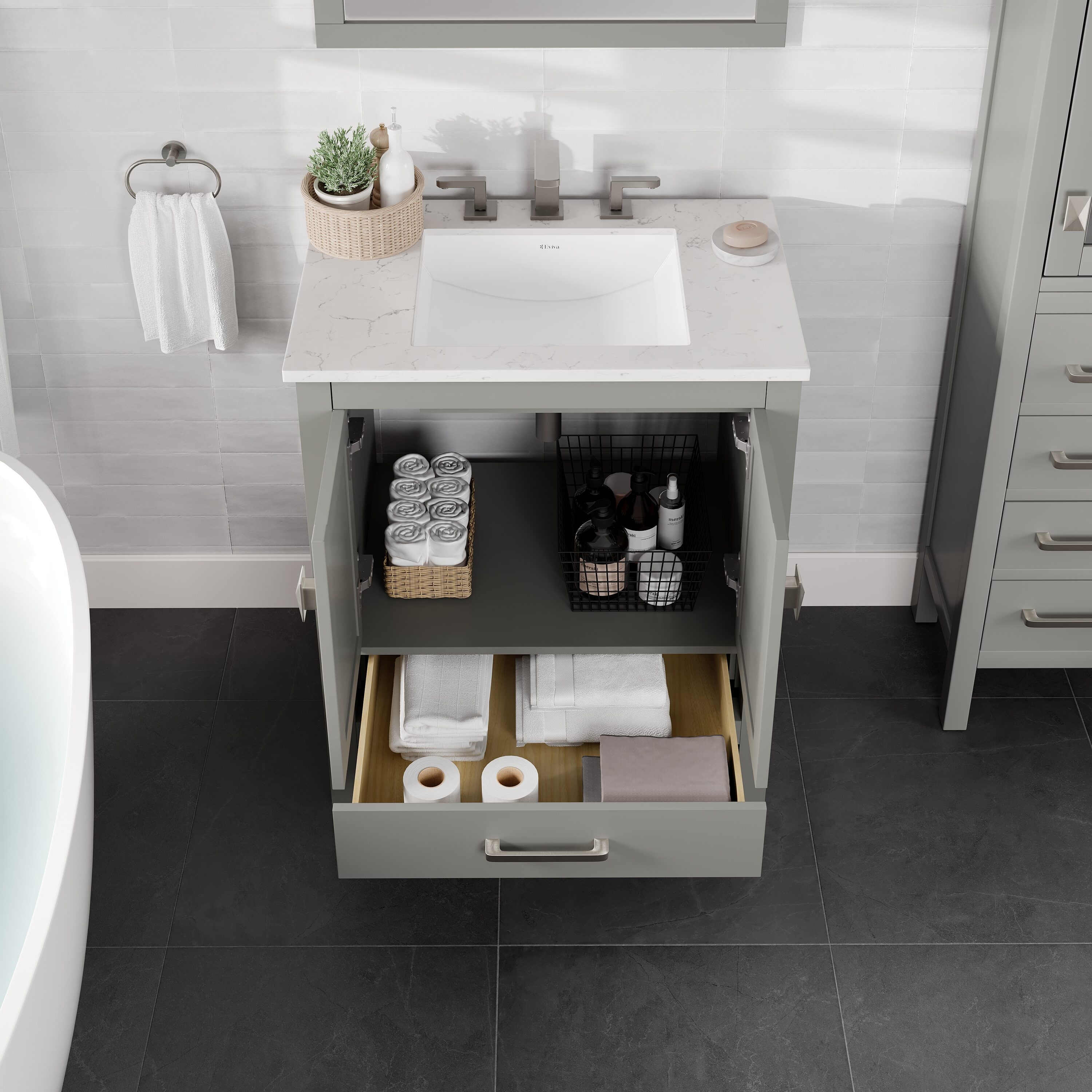 Eviva EVVN412-30GR Bath-Vanity-Combo - View #4