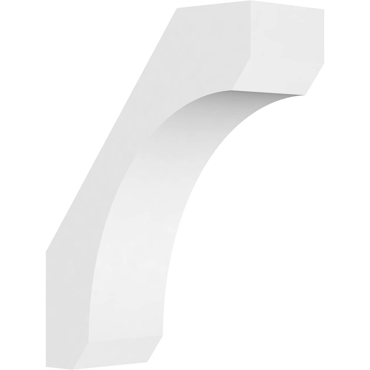 Ekena Millwork BRCP05X14X18LGY 5-in x 14-in x 18-in Unfinished PVC Standard Legacy Knee Brace