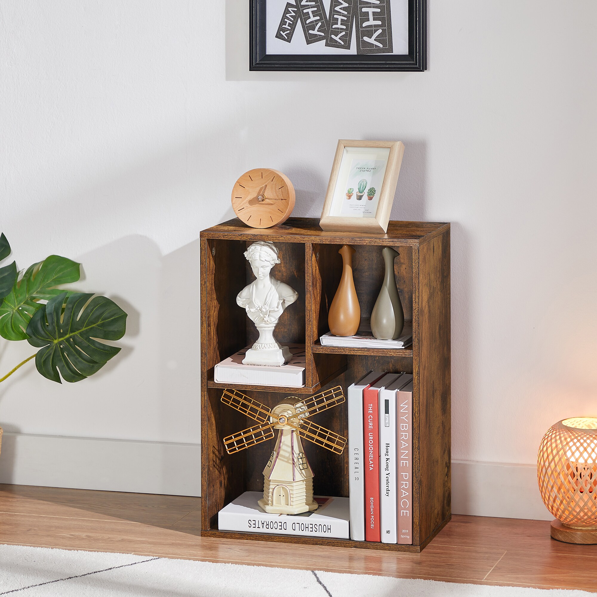 Vecelo LOE-B09-BRN bookcases - View #2