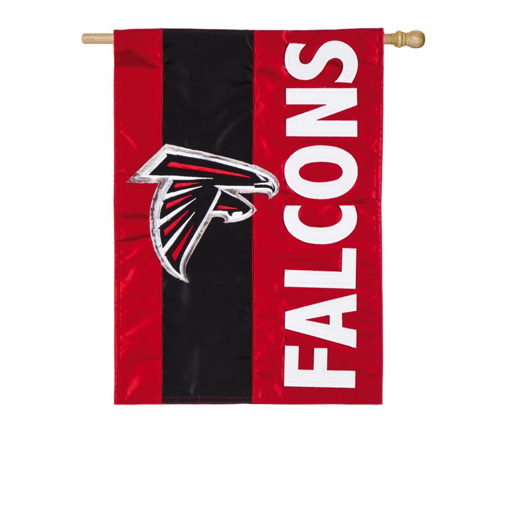 Team Sports America 2.3-ft W x 3.6-ft H Embroidered Atlanta Falcons House  Flag at