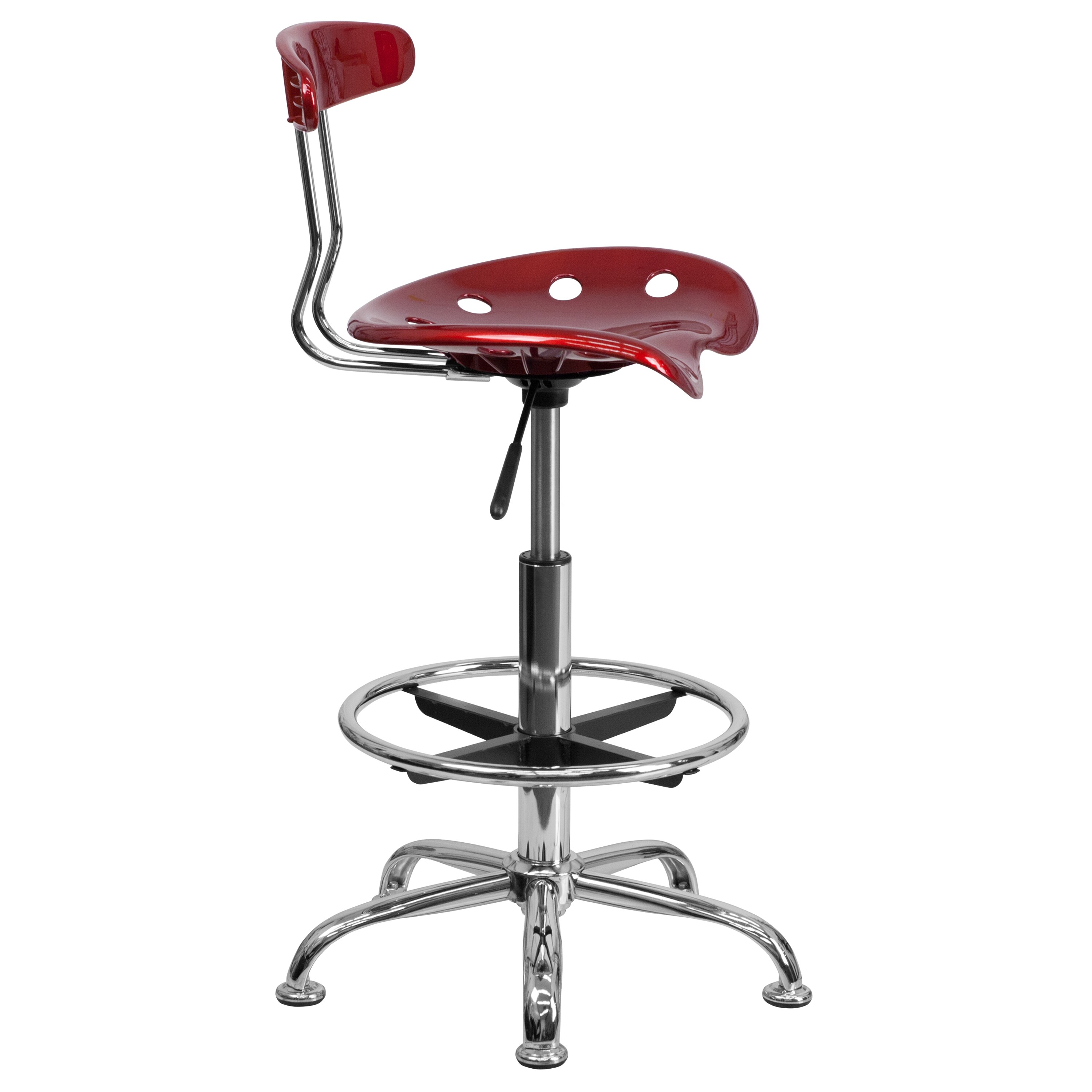 adjustable height drafting stool with tractor seat