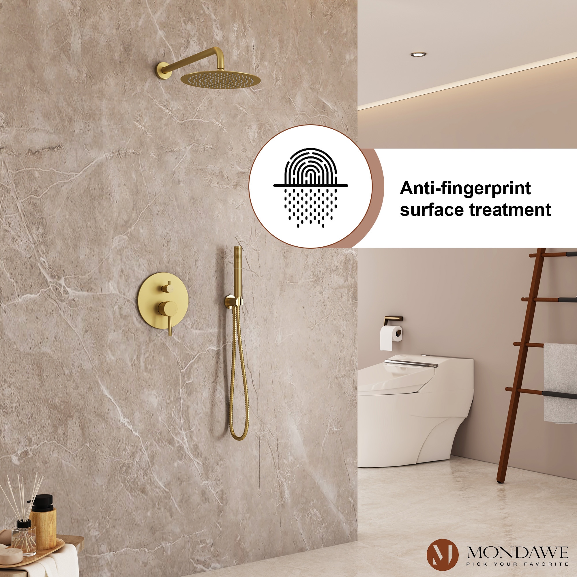 Mondawe MO-DT60831BG Showerhead-Bar-Panels - View #7