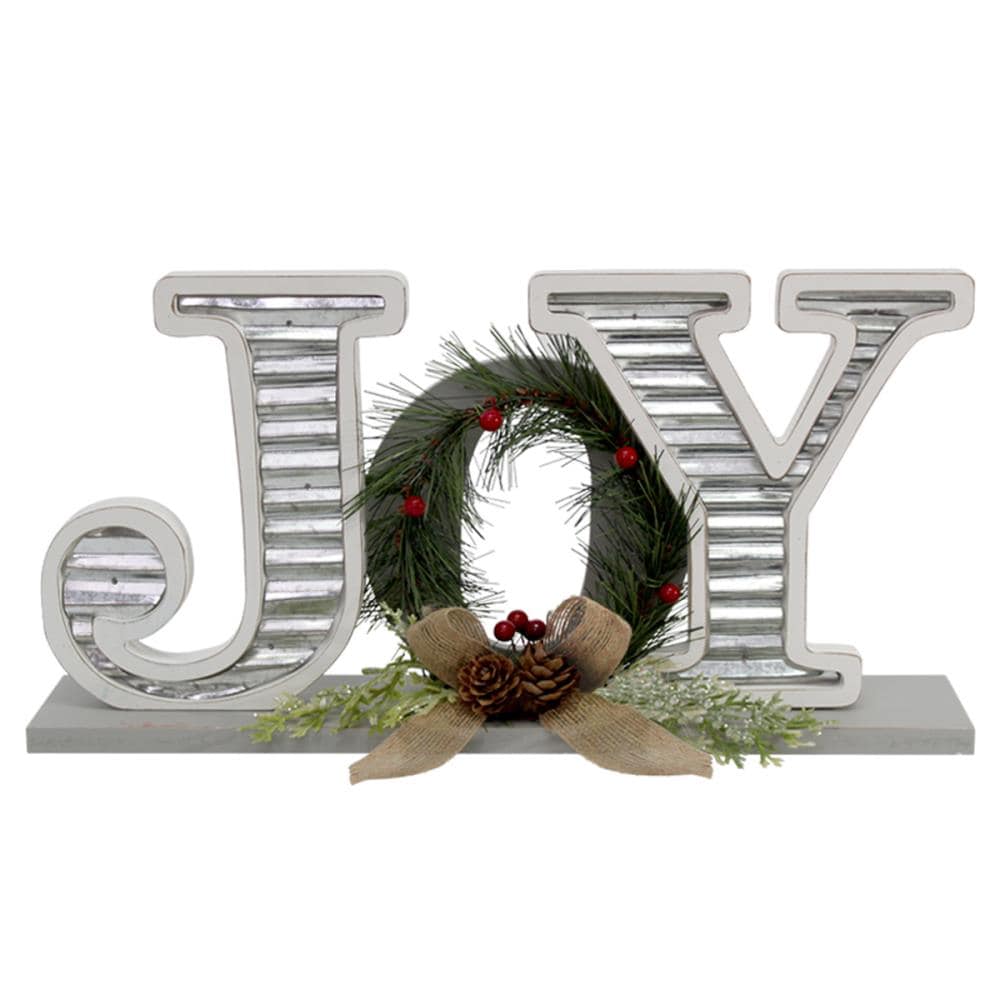 allen + roth 8-in Decoration Joy Christmas Decor at Lowes.com