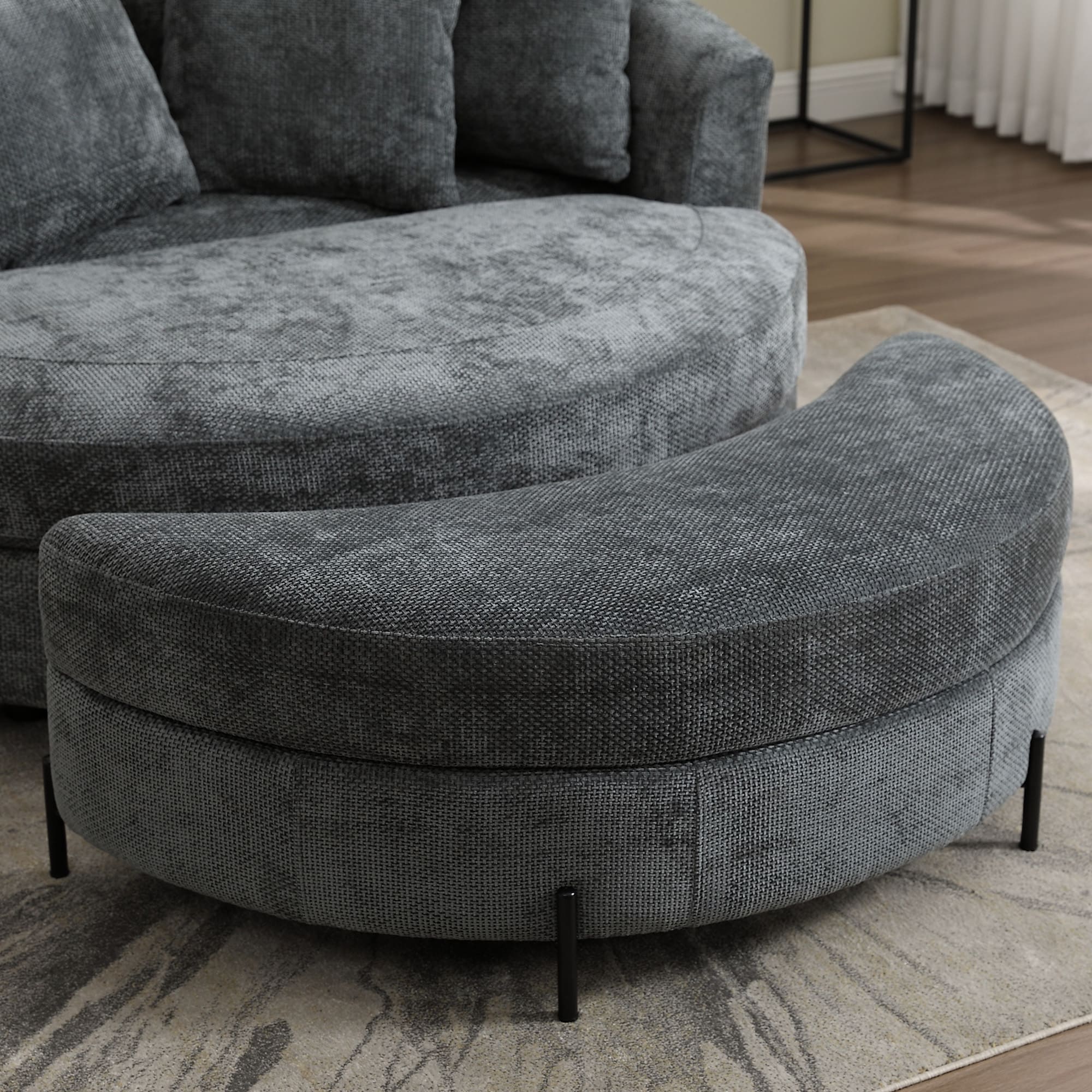 Aortzio HM-A4060-CHARCOAL bench - View #3