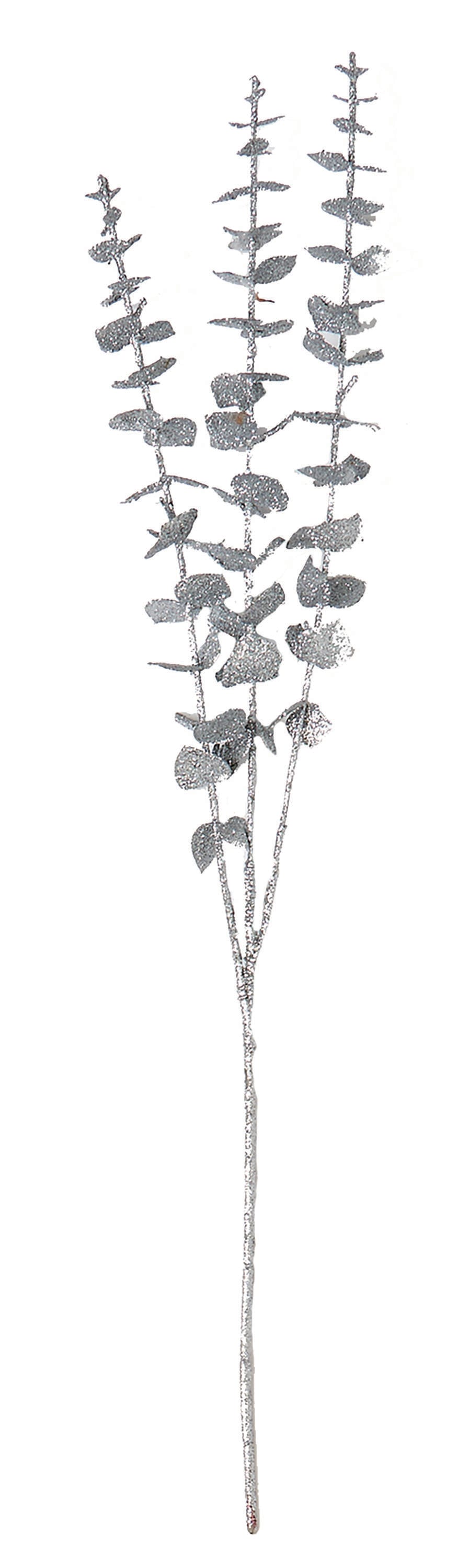 Worth Imports 7634SI 6 -Pack Silver Leaf Spray Christmas Tree Pick