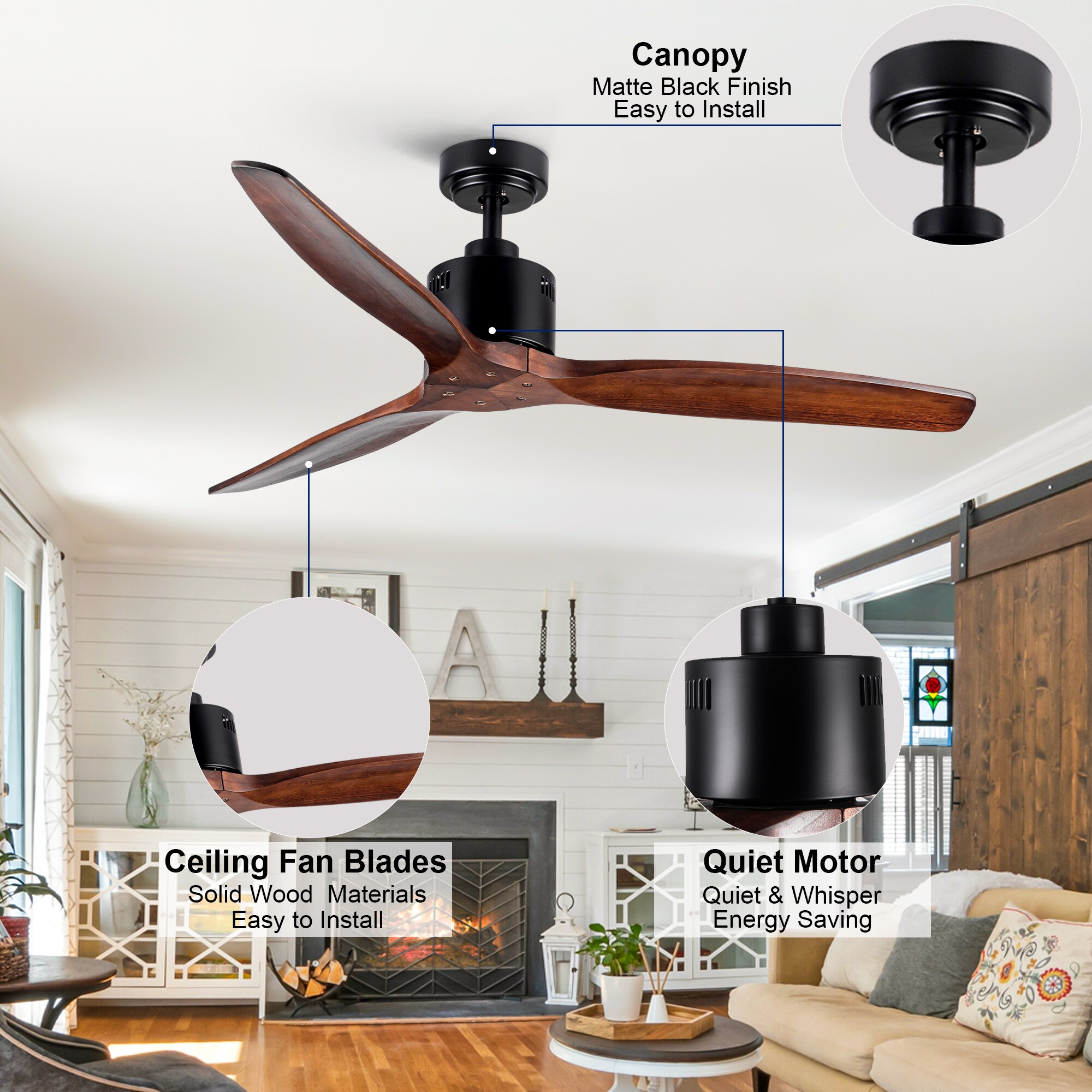 YUHAO LSDC8554BKM52 Ceiling-Fans - View #14