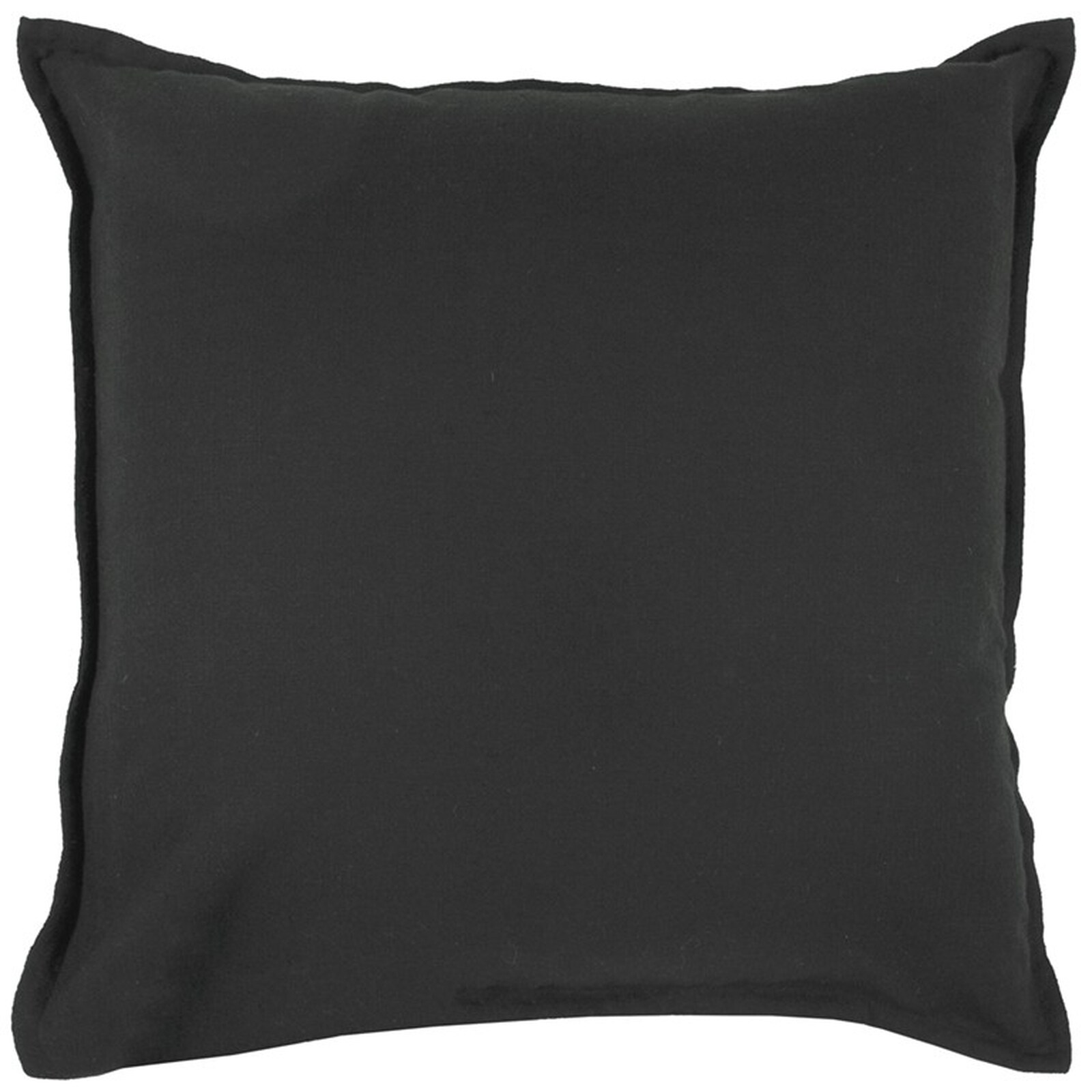 HomeRoots 4000403525 20-in x 20-in Black Square Indoor Decorative Pillow