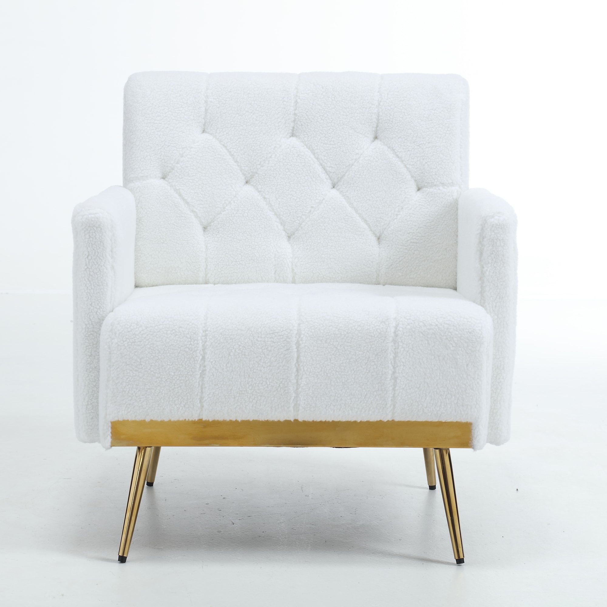 Bybafun YC5200048 58.7-in Modern White Sofa