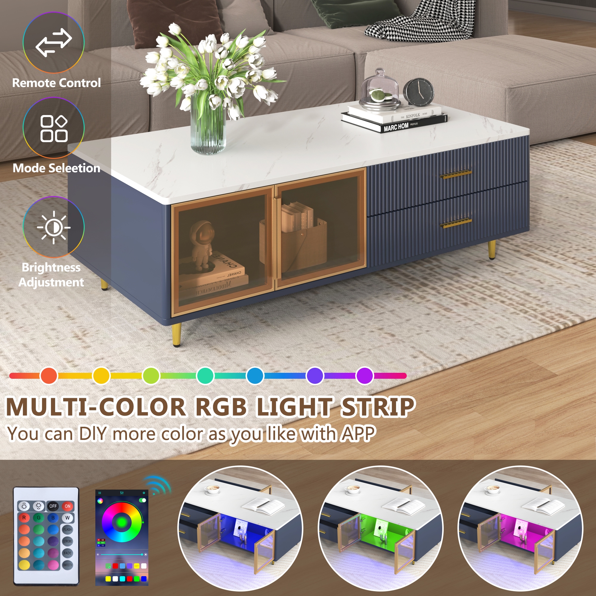 ModernLuxe L3P-N735P167910 Coffee-Tables - View #4
