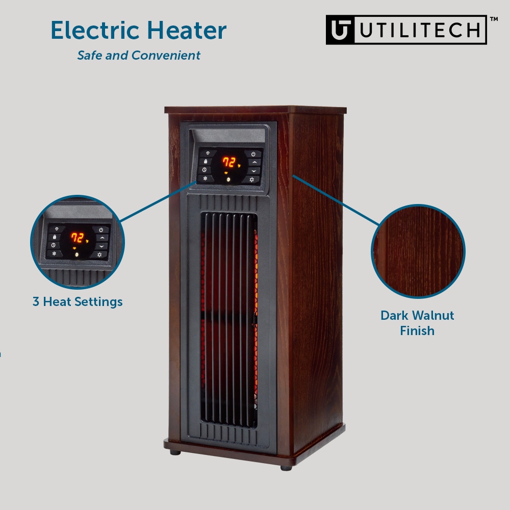 UTILITECH 1500-Watt Infrared Quartz Space on sale Heater with Thermostat