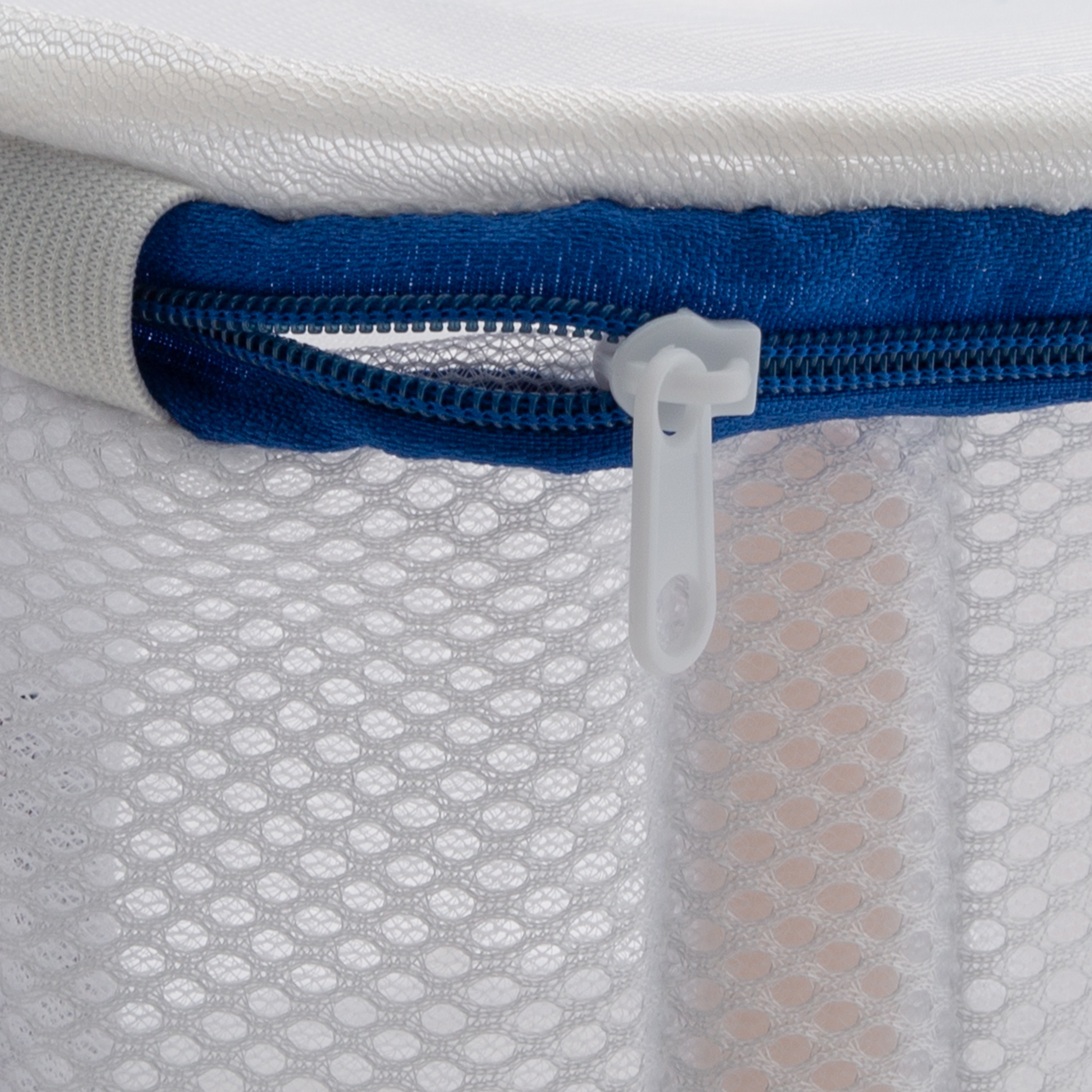 Woolite Synthetic Mesh Laundry Bag with Lid, White, Collapsible, 1 Wash Bag,  6.25x6.25x4 inches, Bra Bag for 4 Full Size Bras in the Laundry Hampers &  Baskets department at
