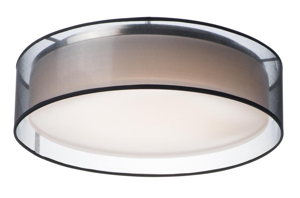 Maxim Lighting 10232BO Prime 1 -Light 20-in Matte Black Integrated LED Flush Mount Light