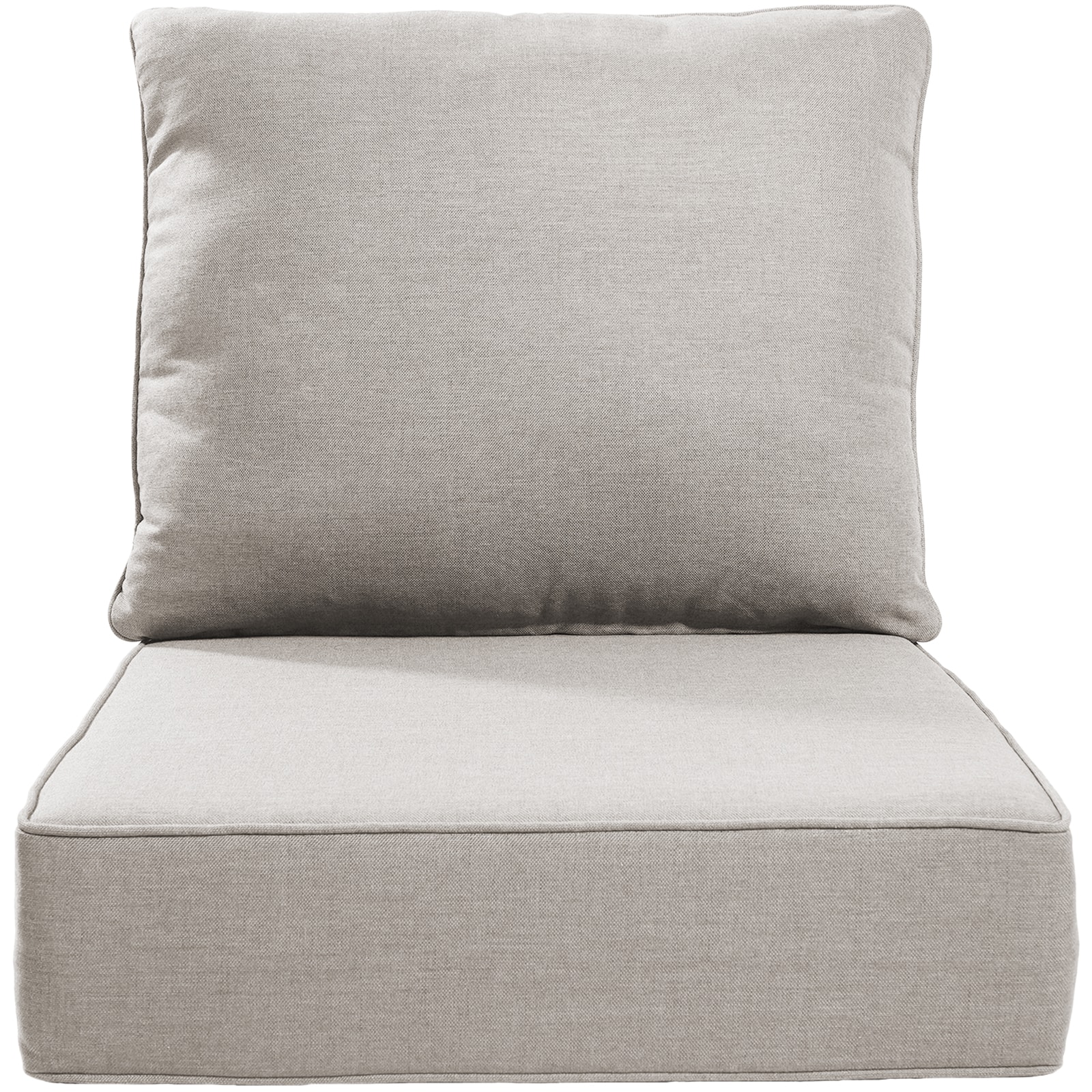 Rilyson FSZBD022-2 24-in x 22-in 2 -Piece Beige Patio chair cushion