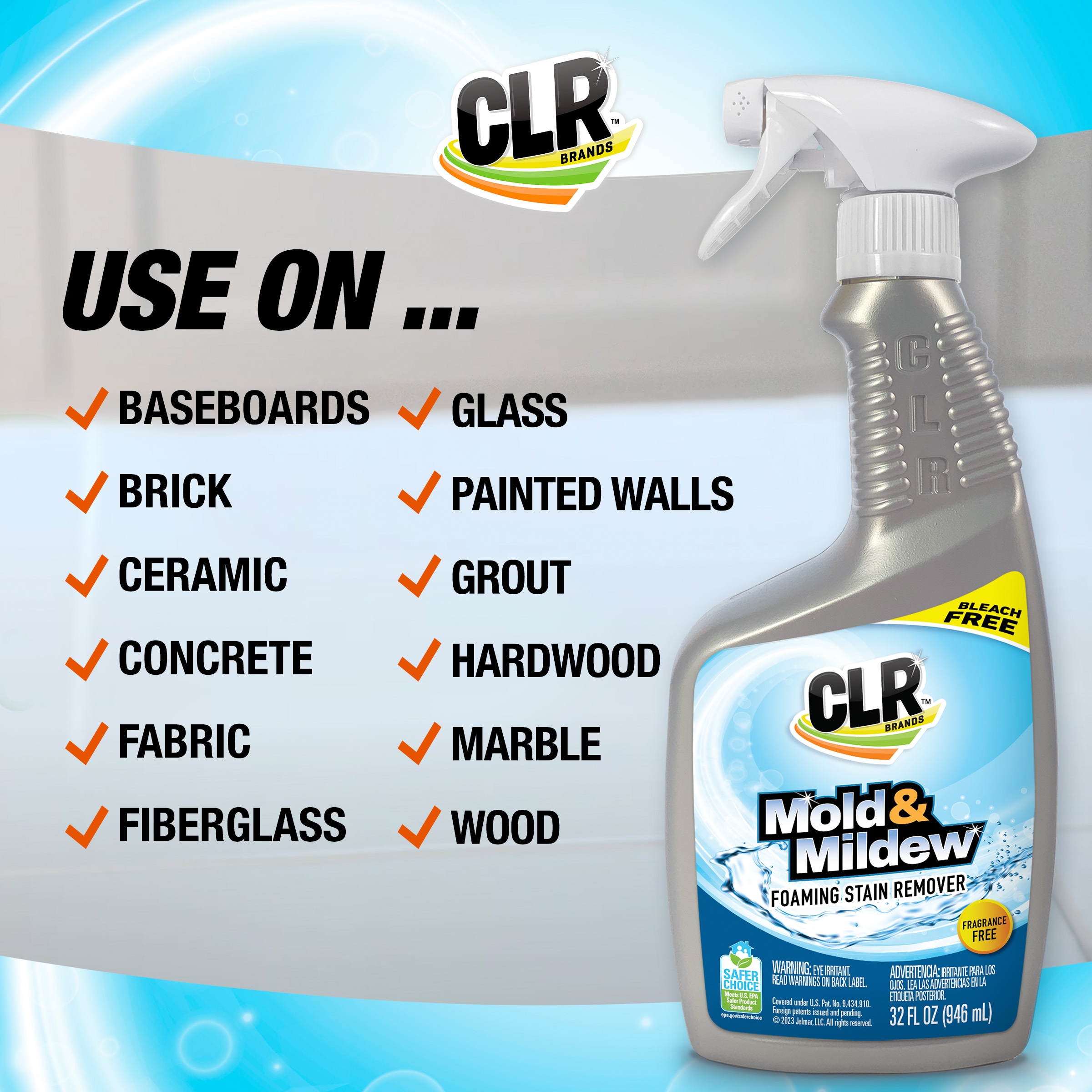 CLR Mold and Mildew Clear 32-fl oz Unscented Liquid All-Purpose Cleaner in  the All-Purpose Cleaners department at