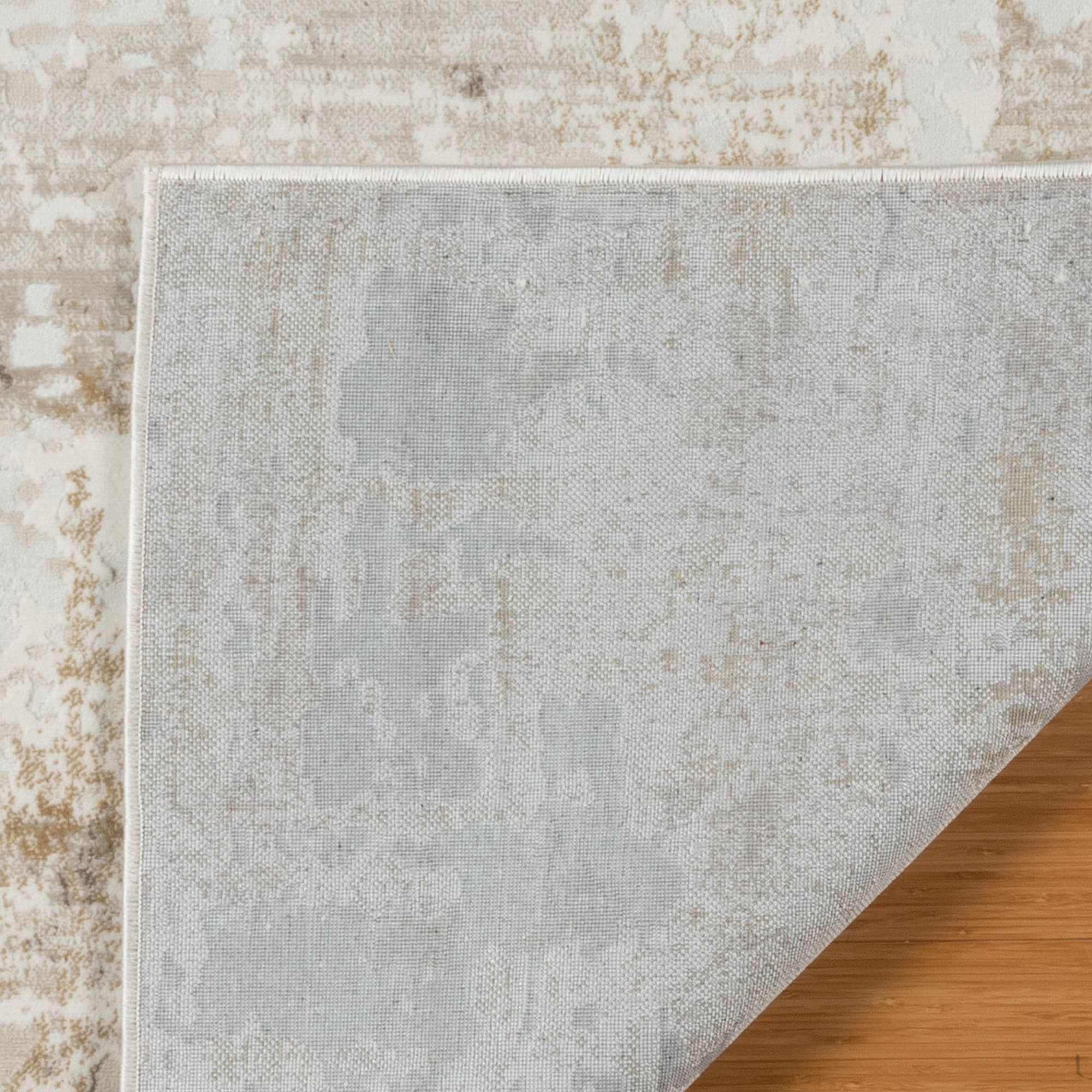 Quattro Alder Ivory 6' x 9' Easy-Care Kids Area Rug