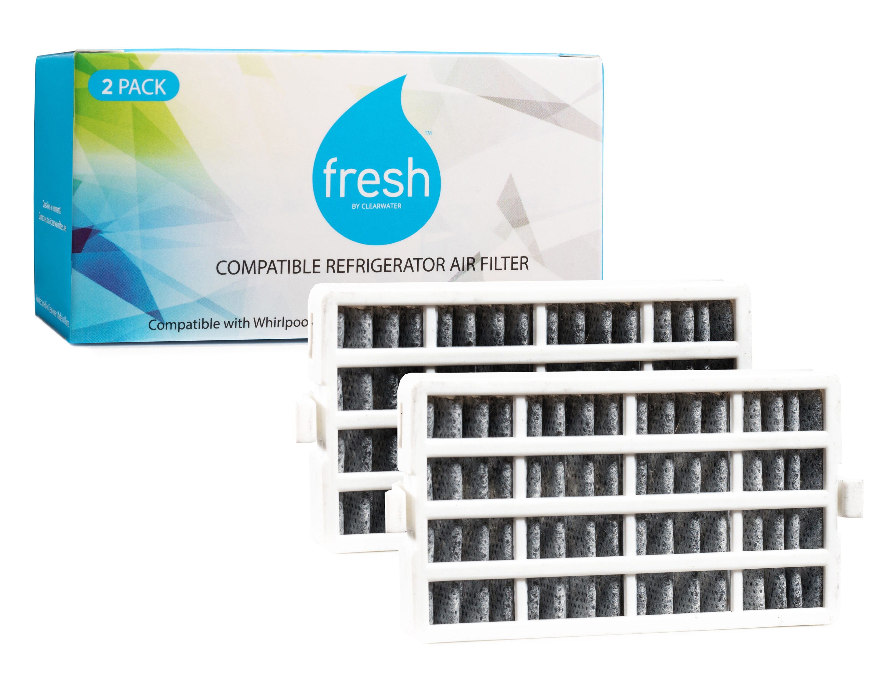 2 Pack Whirlpool Kitchenaid W10311524 FreshFlow Refrigerator Air Odor Filters 