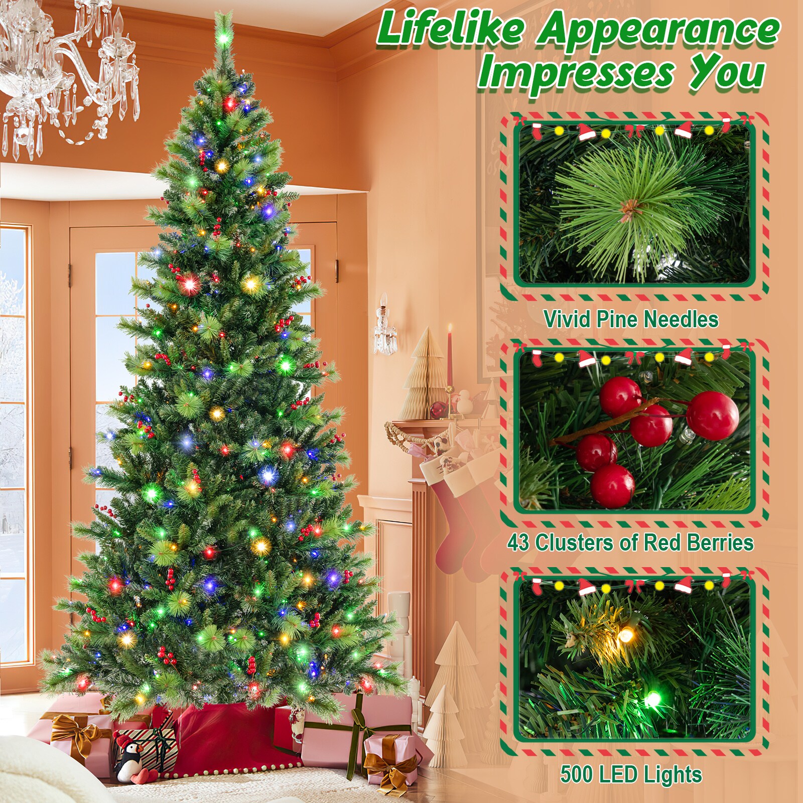 Forclover HYFL-US58CM Artificial-Christmas-Trees - View #2