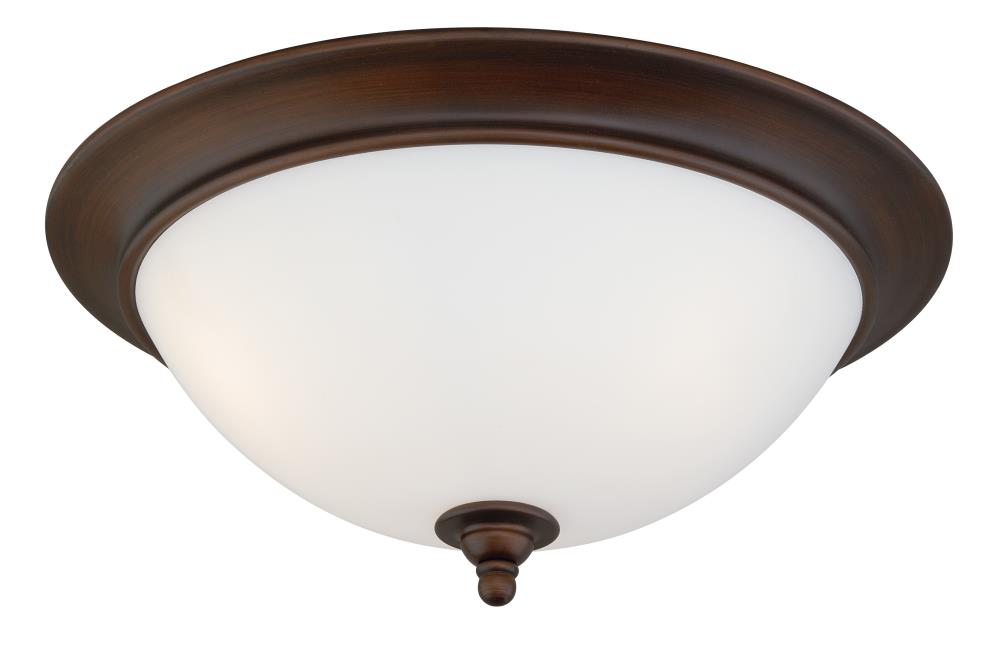 Cascadia C0033 Lorimer 2-Light 13-in Venetian Bronze Flush Mount Light