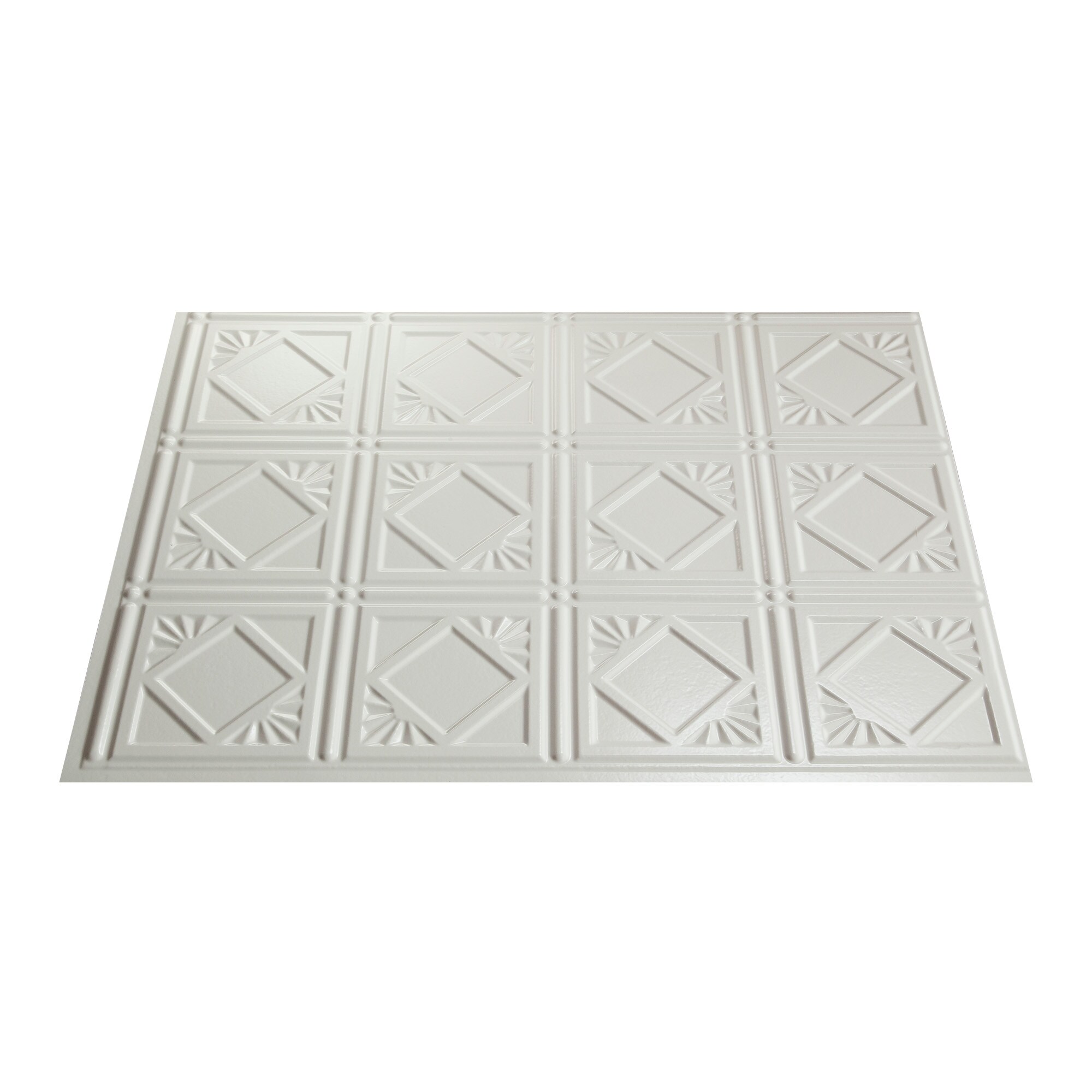 Fasade Traditional 4 18 In X 24 In Multi Finish PVC Tin Look Wall Tile   17769814 