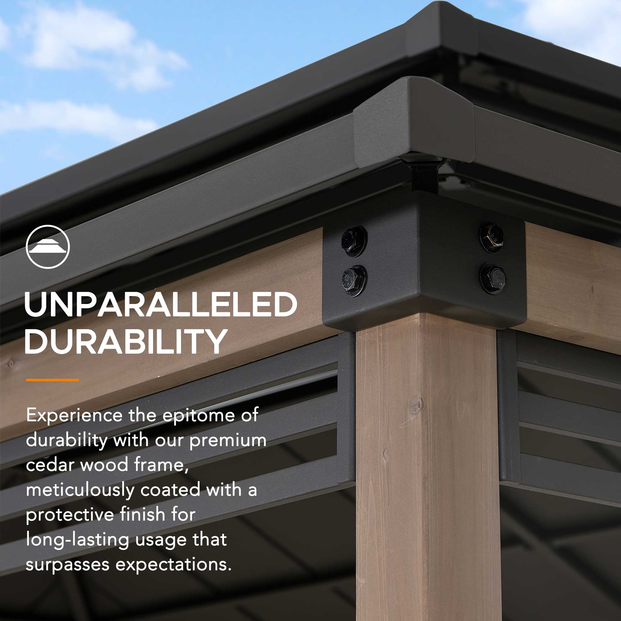 Sunjoy A104004110 Wood-Resin-Gazebos - View #5