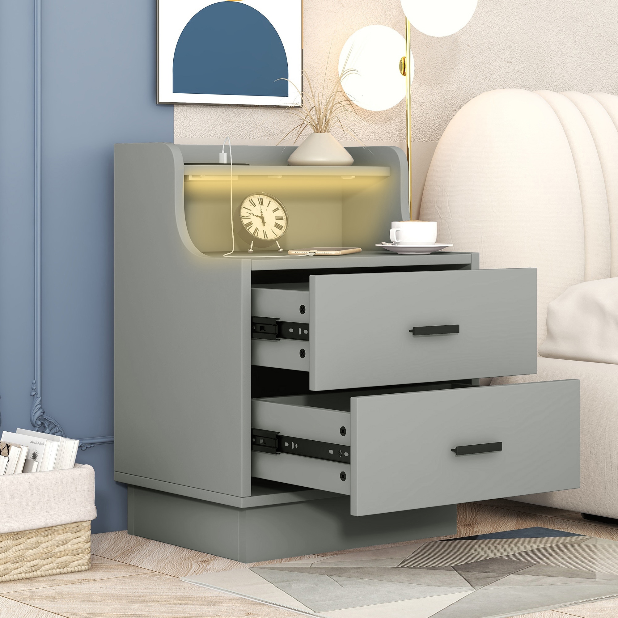 ModernLuxe L-WF298056AAE nightstands - View #3