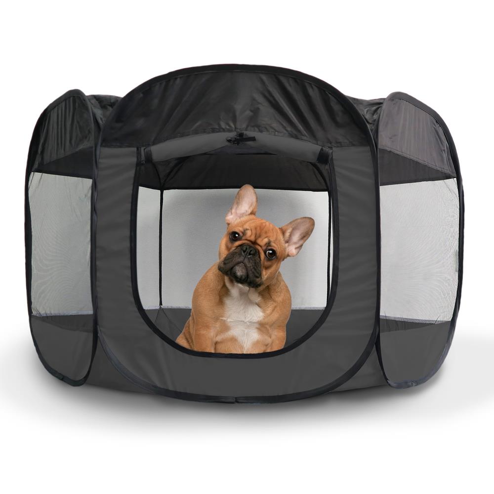 FurHaven 87343437 Small (11 - 25 lbs.) Nylon/Mesh Dog/Cat Tent Indoor/Outdoor ( 3.75-Feet L x 3.75-Feet W x 2.33-Feet H )