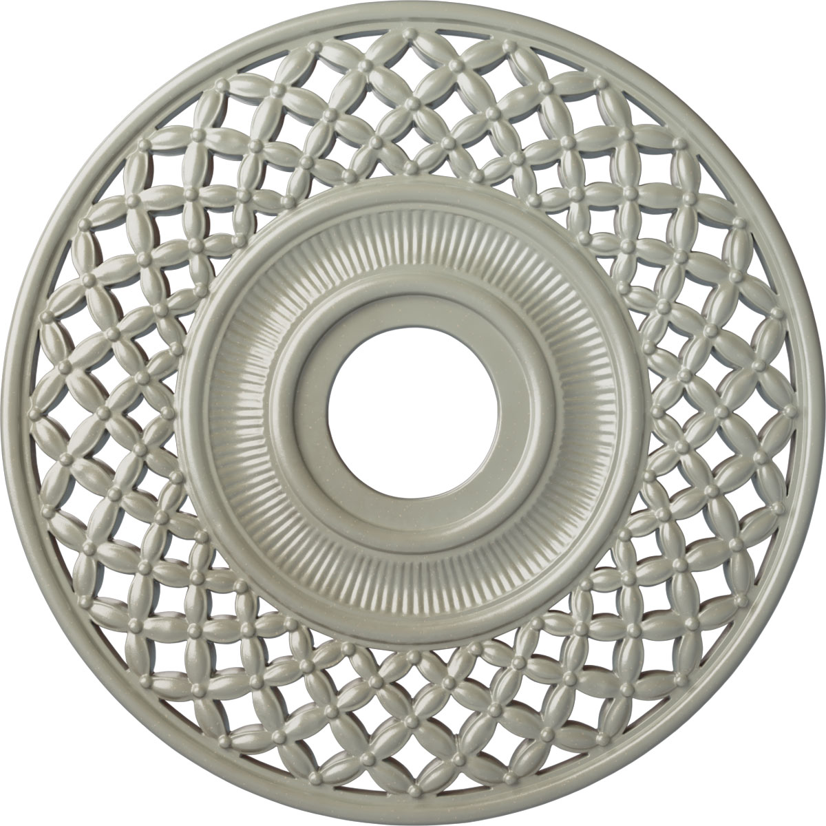 Ekena Millwork CM22RBFCS Robin 22.25-in W x 22.25-in L Painted Flash Copper Polyurethane Whole Ceiling Medallion