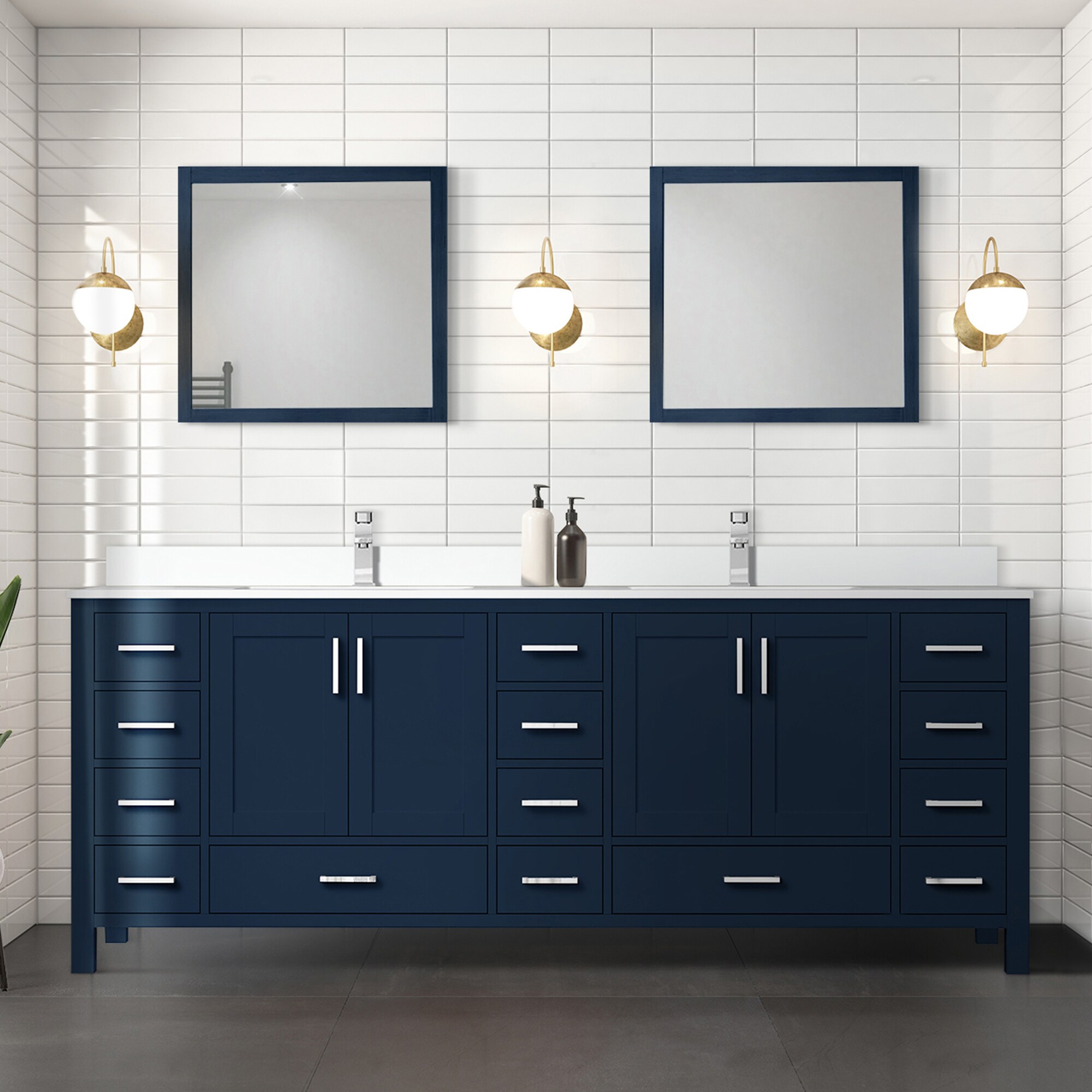 Lexora LJ342284DEWQM34F Bath-Vanity-Combo - View #10