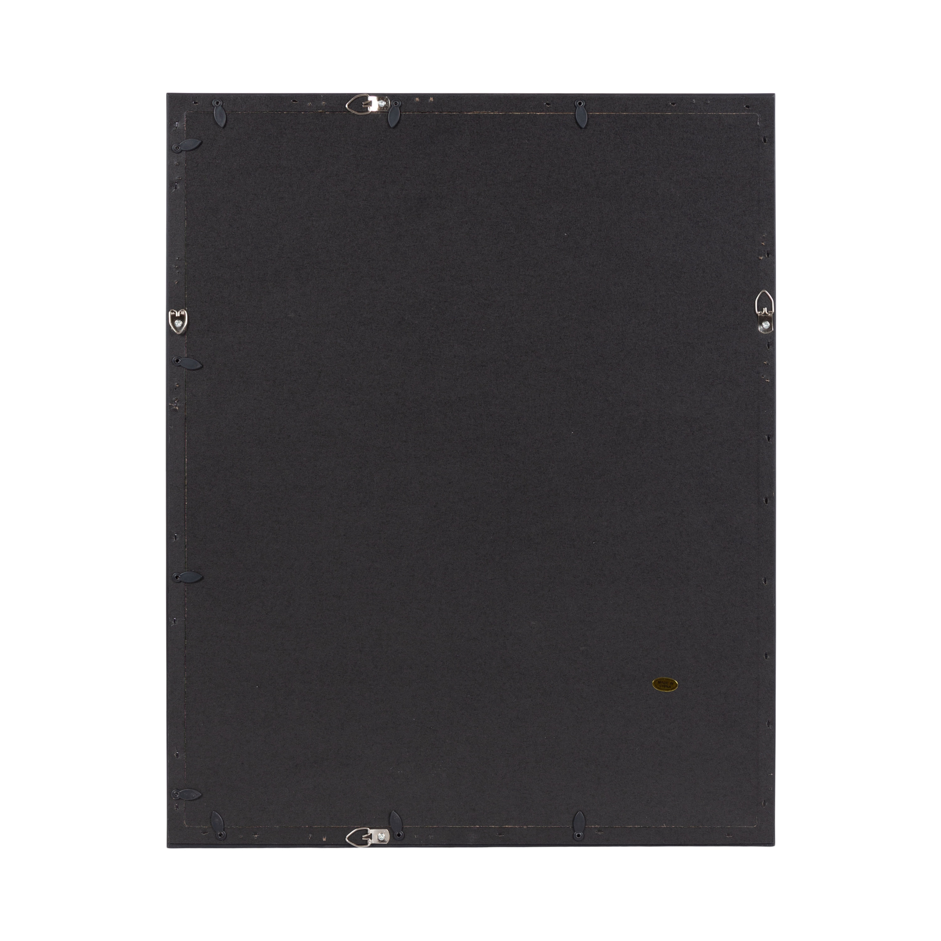 Black Polystyrene 16x20 Picture Frame Set with Glass Cover