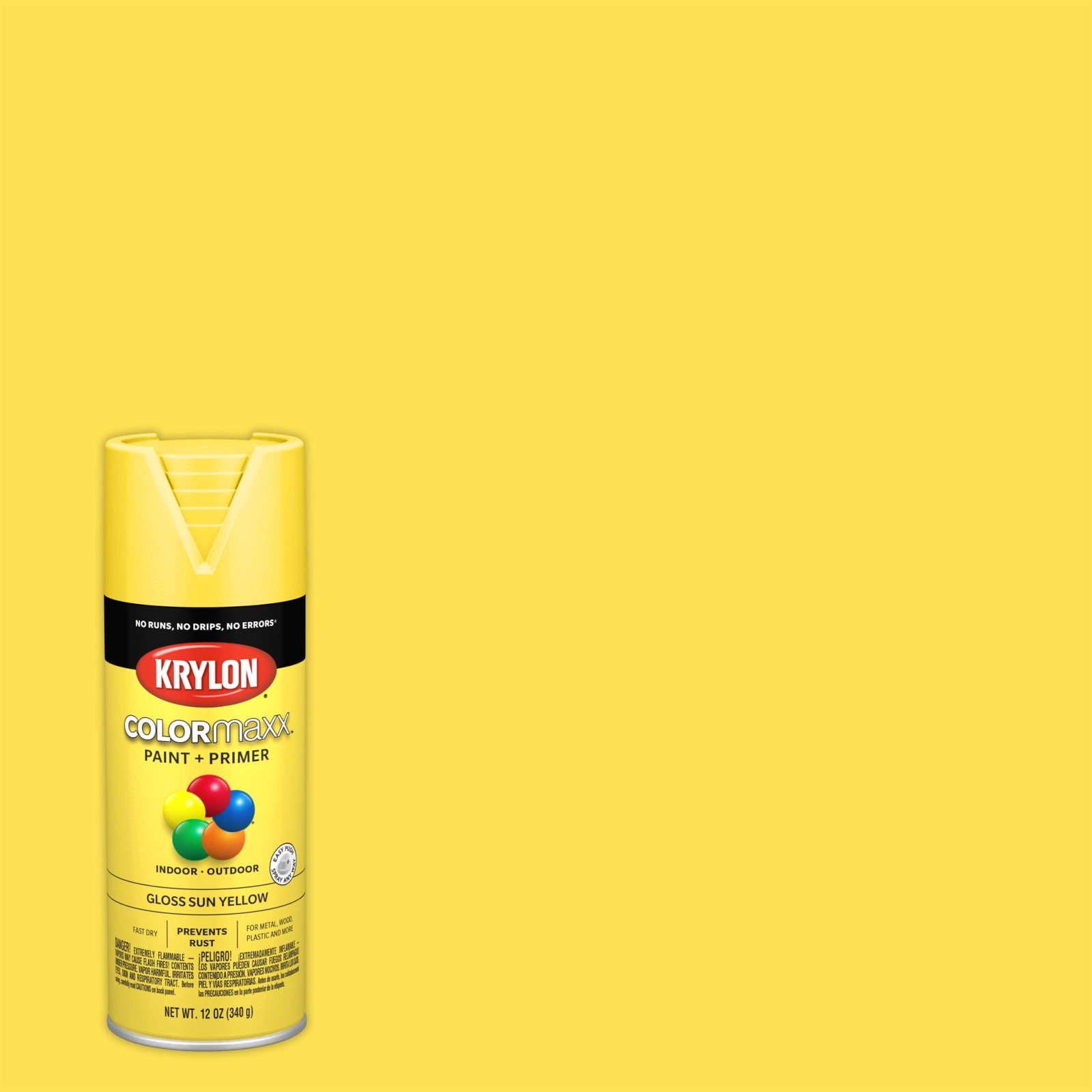 Krylon Neon Spray Paint 12oz Yellow, 1 - Kroger
