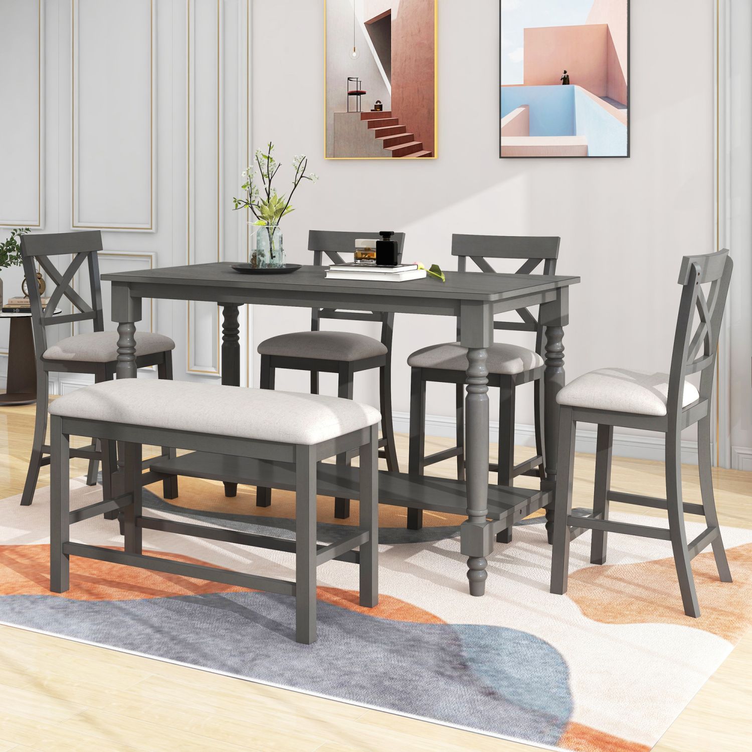 Lowes counter height table discount
