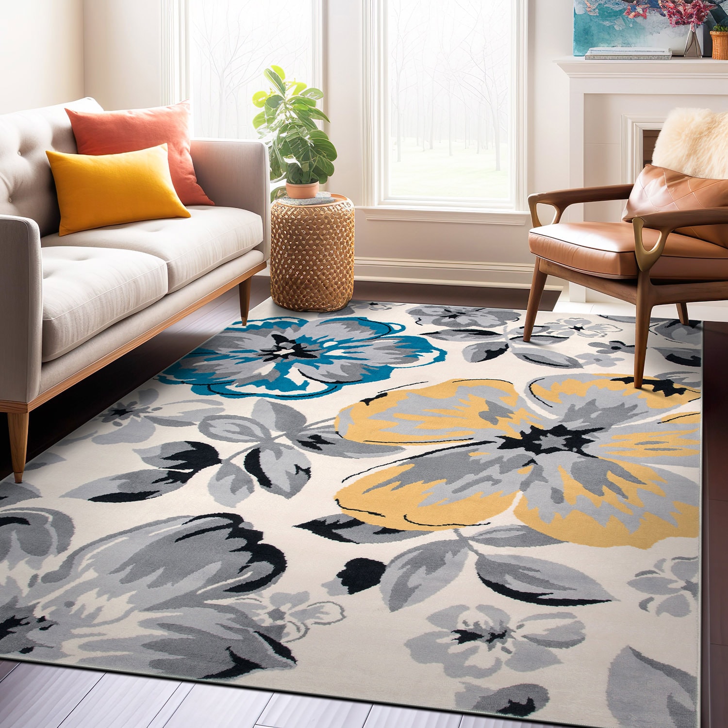 World Rug Gallery 9098BLUE9X12 rugs - View #6