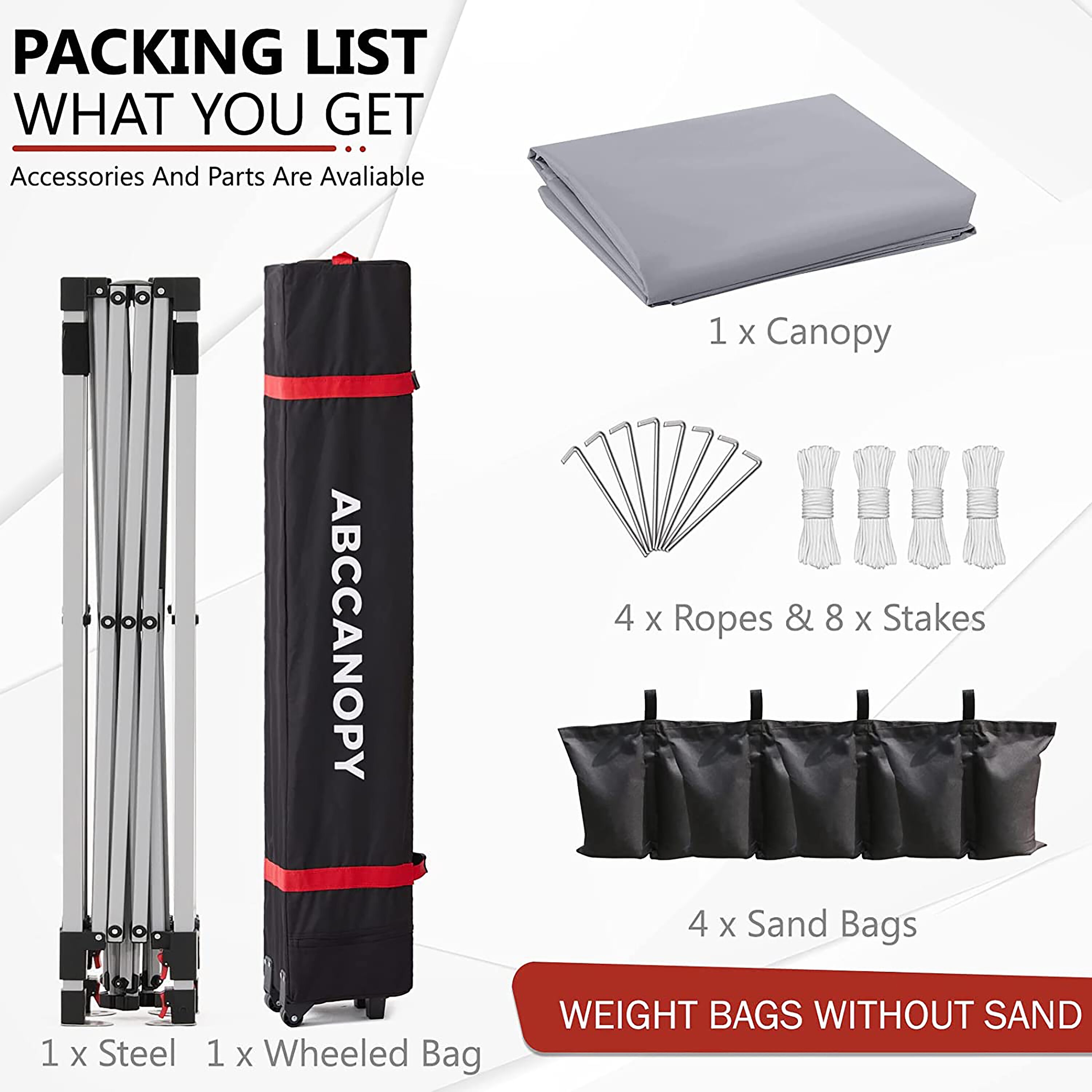 ABCCANOPY 10X10JQ-GRAY Canopies-Sl - View #4