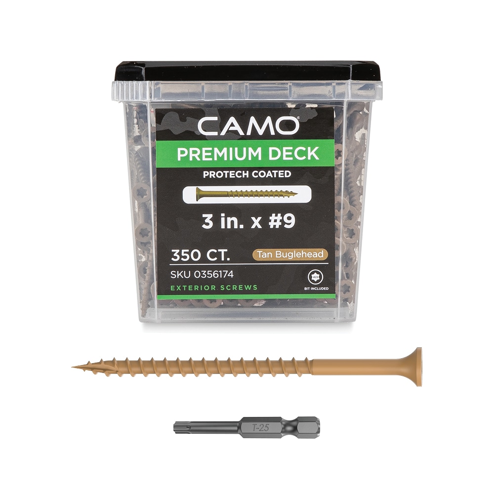 CAMO 0356174 #9 x 3-in Wood to wood Deck Screws ( 350 -Per Box )