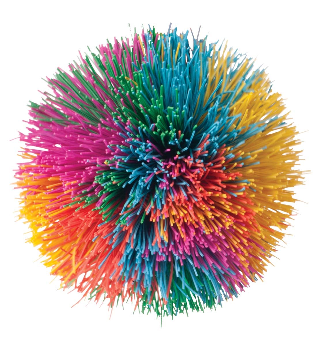 Toysmith Multicolored Squishy Pom Balls for Creative Play - 3.50 Inches ...