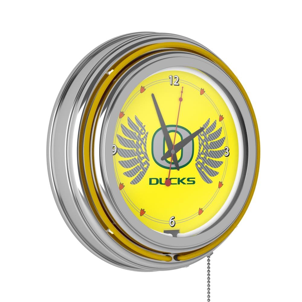 Trademark Gameroom Oregon Ducks Clocks Analog Round Wall at Lowes.com