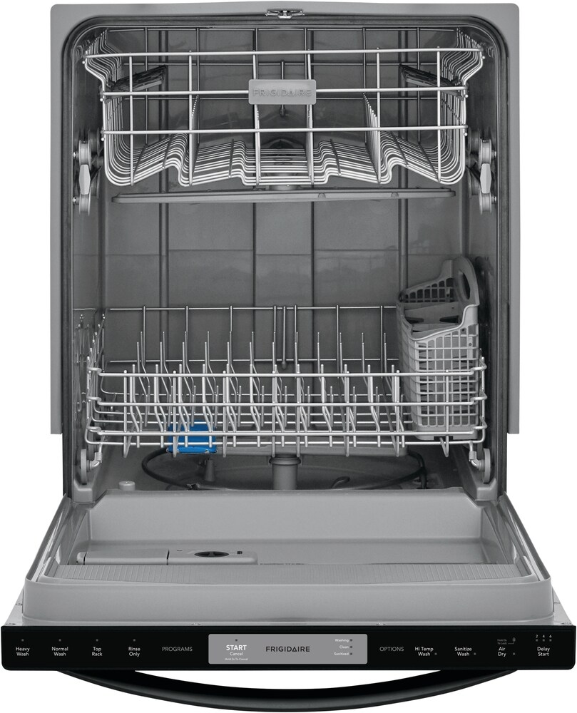 Frigidaire Front Control 24-in Built-In Dishwasher (Black), 62-dBA