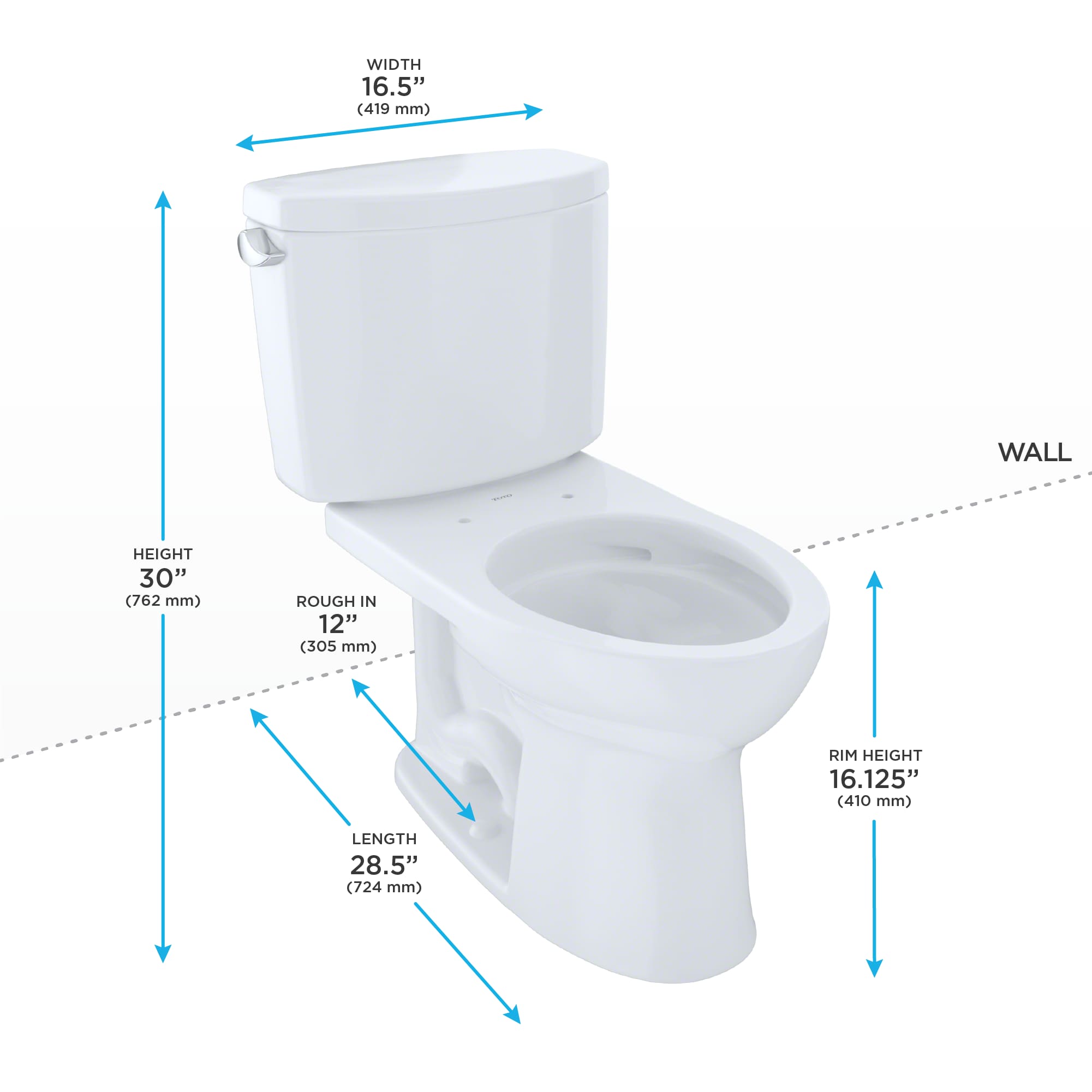 TOTO CST454CEFG-12 toilets - View #2