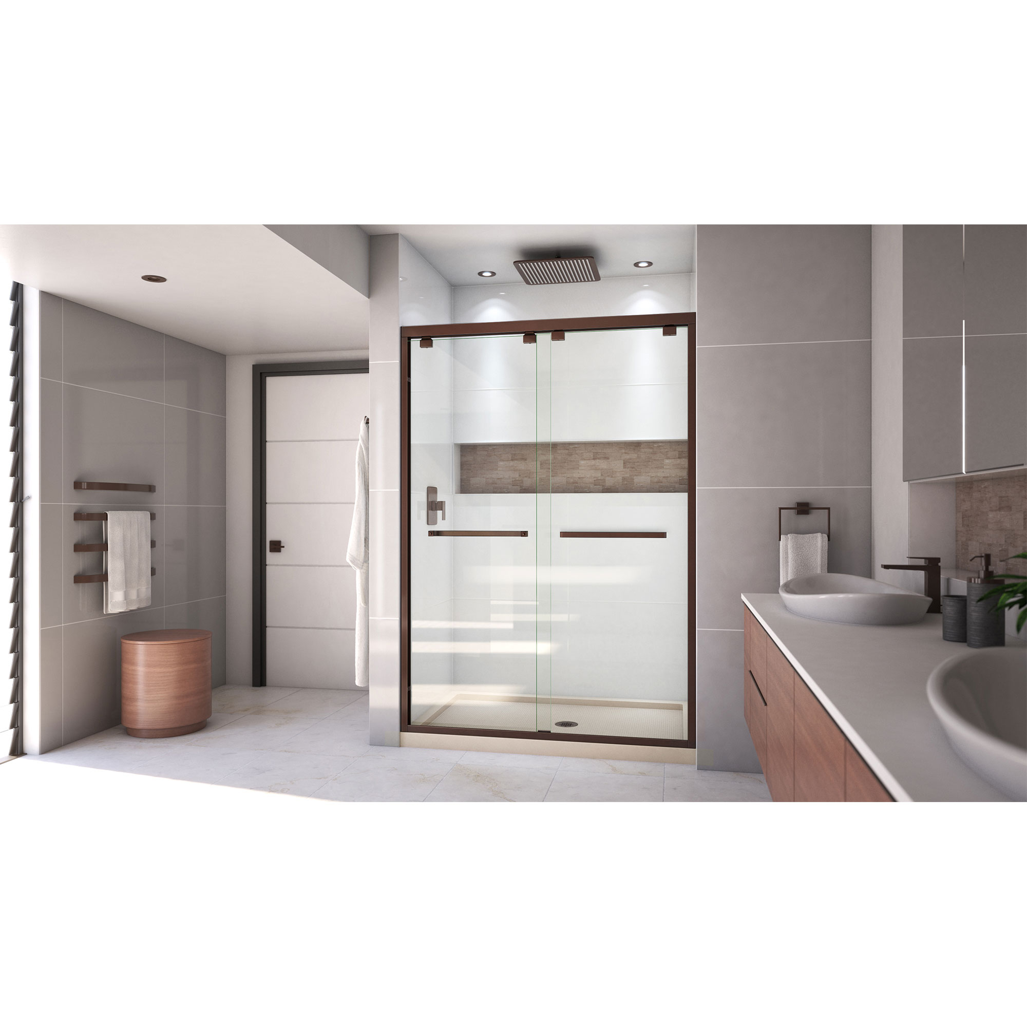 DreamLine DL-7003C-22-06 Alcove-Shower-Kit - View #2