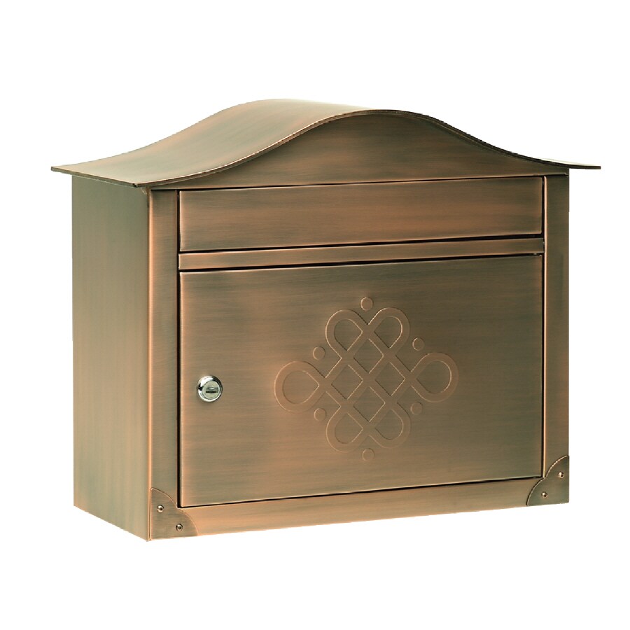 Architectural Mailboxes 2402ACE Wall Mount Copper Metal Lockable Mailbox