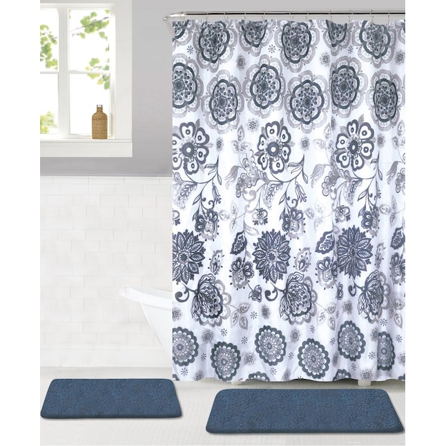 Olivia Gray Rodeo 15 Piece Bath Set 70, Yellow And Grey Shower Curtain Sets With Rugs