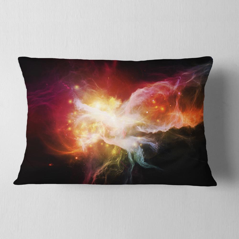 Designart CU6051-12-20 12-in x 20-in Red Indoor Decorative Pillow