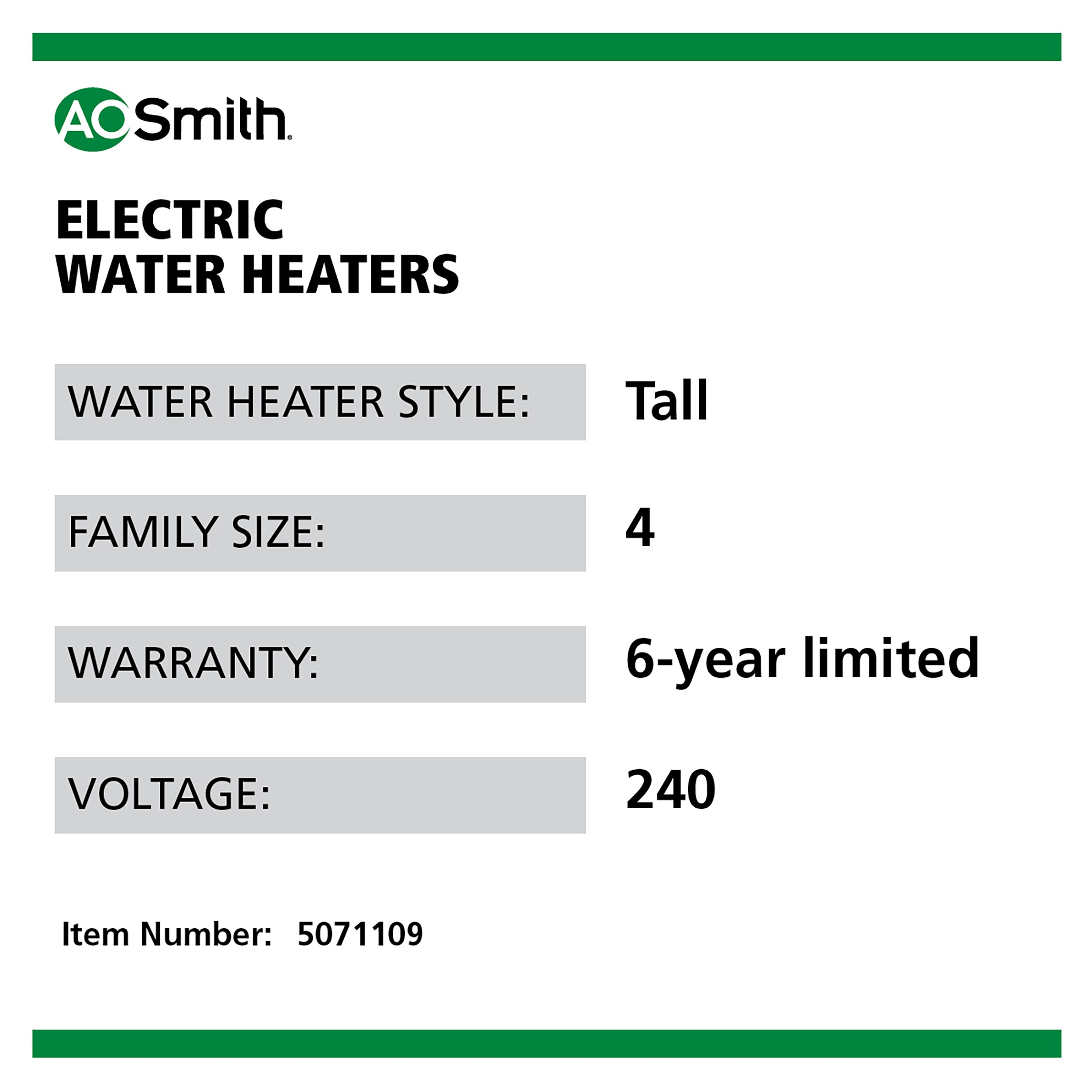 A.O. Smith EEU6-55H45DV Gas-Water-Heaters - View #13